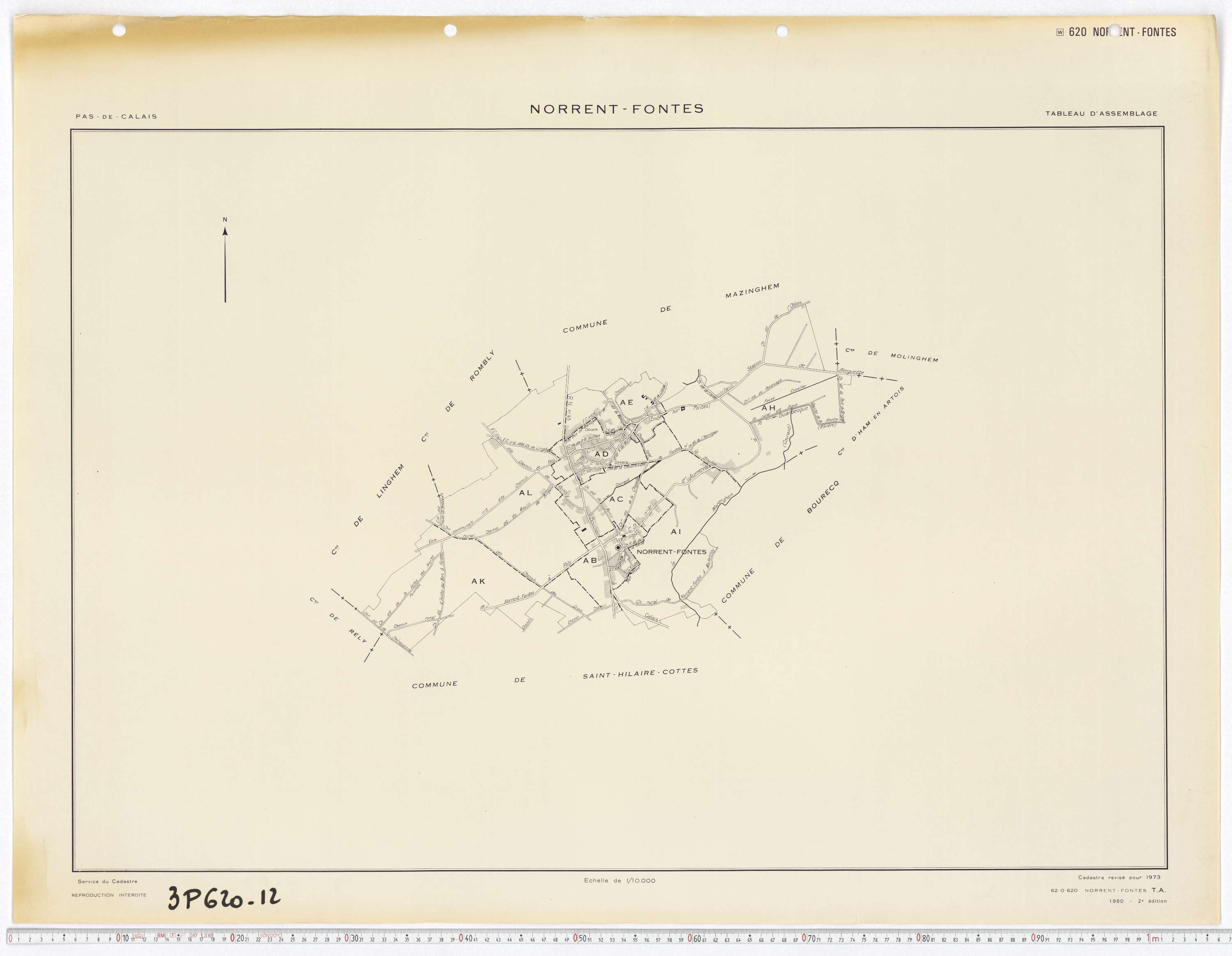 Norrent-Fontes - Tableau d'assemblage.