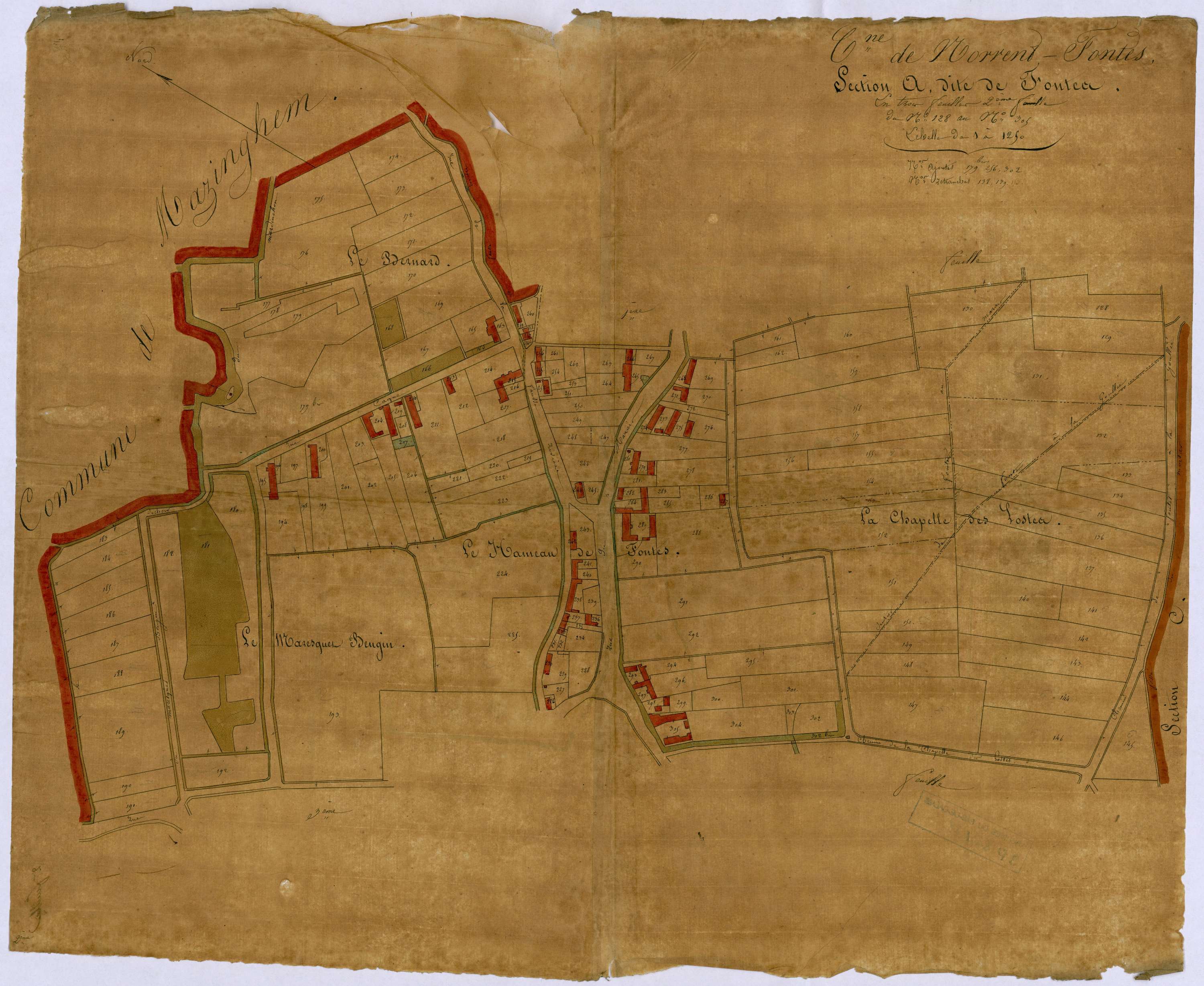 Norrent-Fontes - Section A, 2e feuille