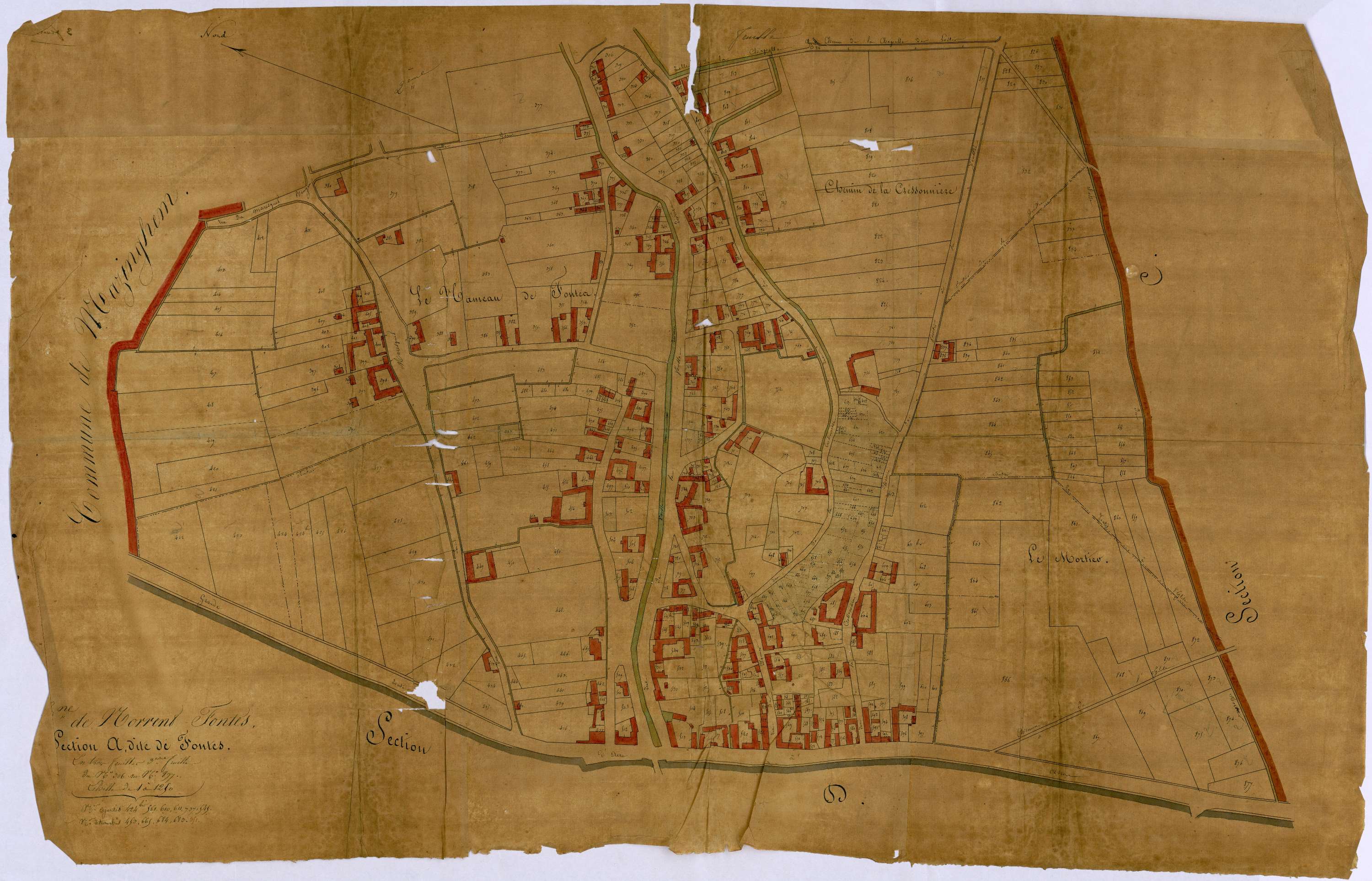 Norrent-Fontes - Section A, 3e feuille