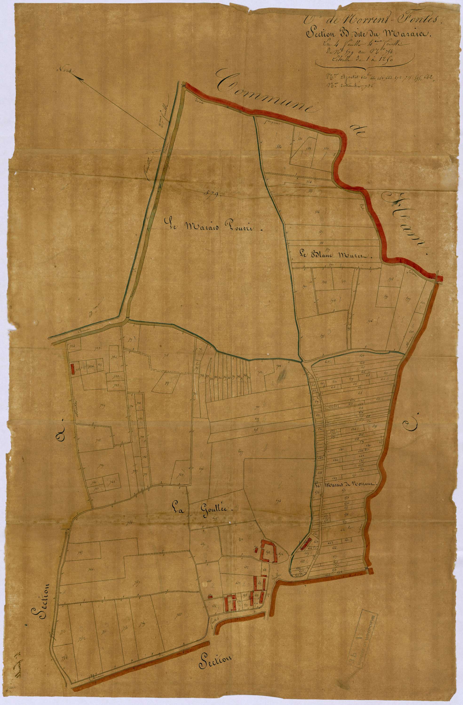 Norrent-Fontes - Section B, 4e feuille