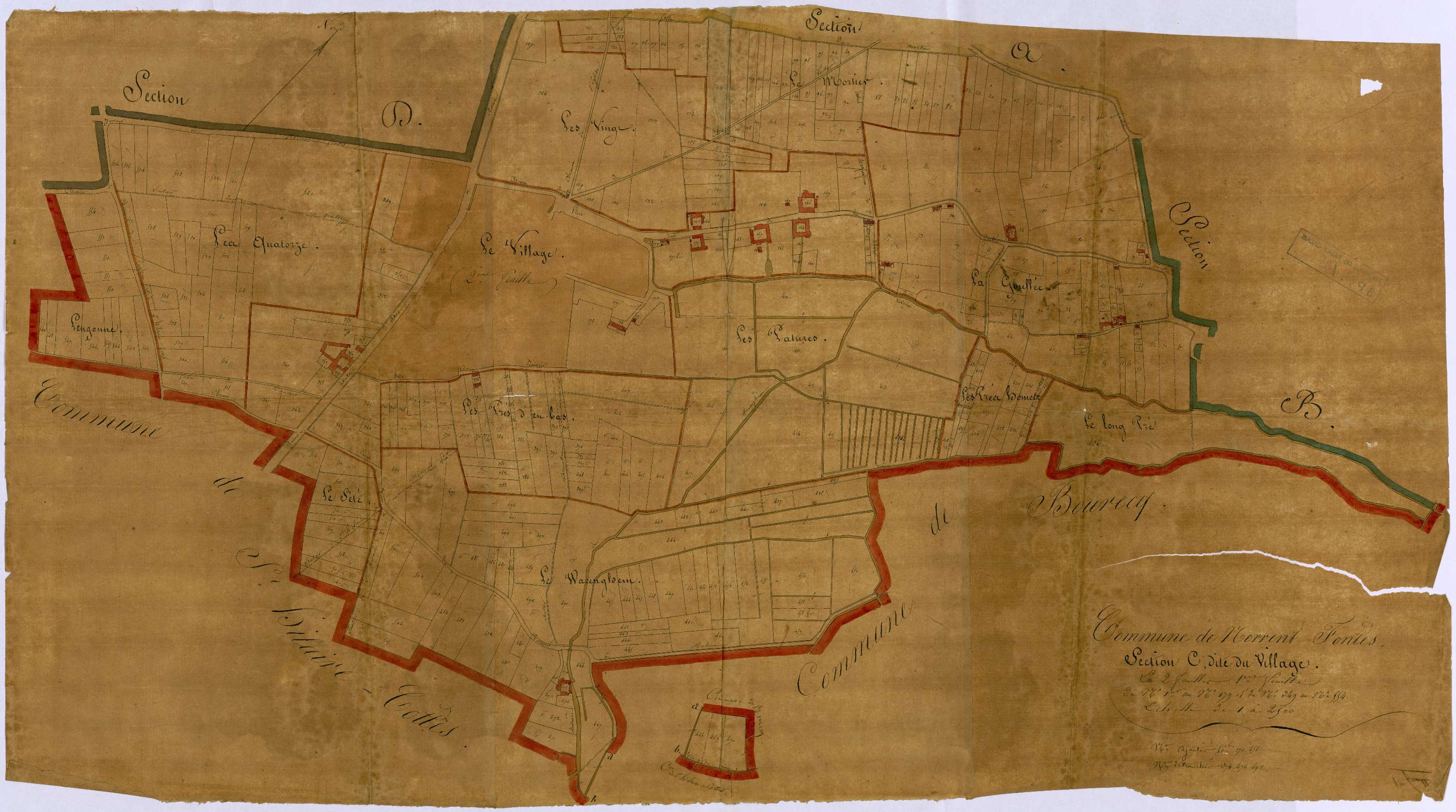 Norrent-Fontes - Section C, 1re feuille