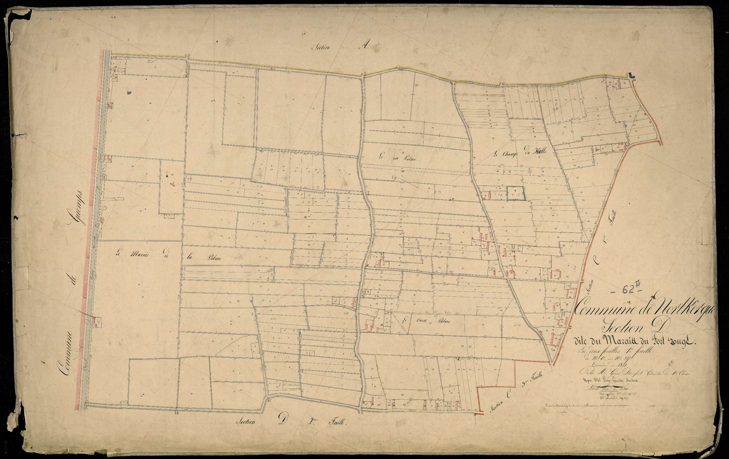 Nortkerque - Section D, 1re feuille