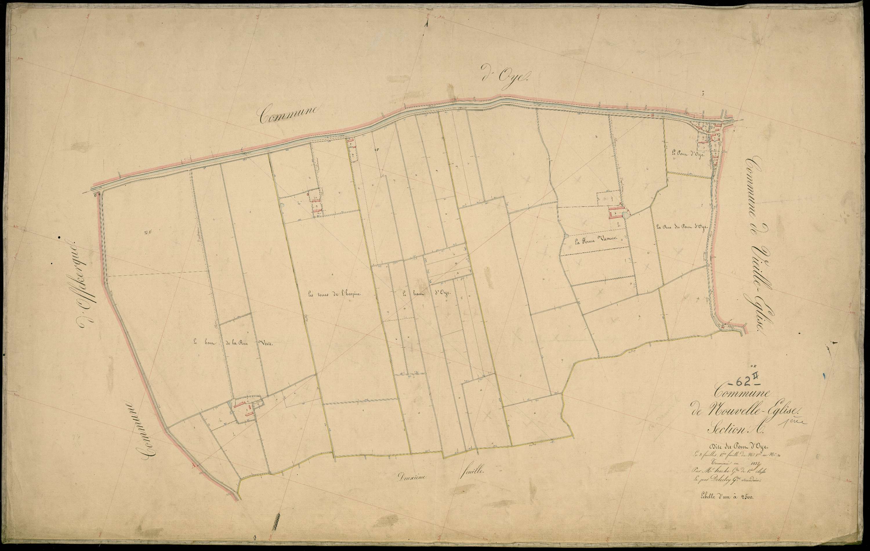 Nouvelle-Église - Section A, 1re feuille