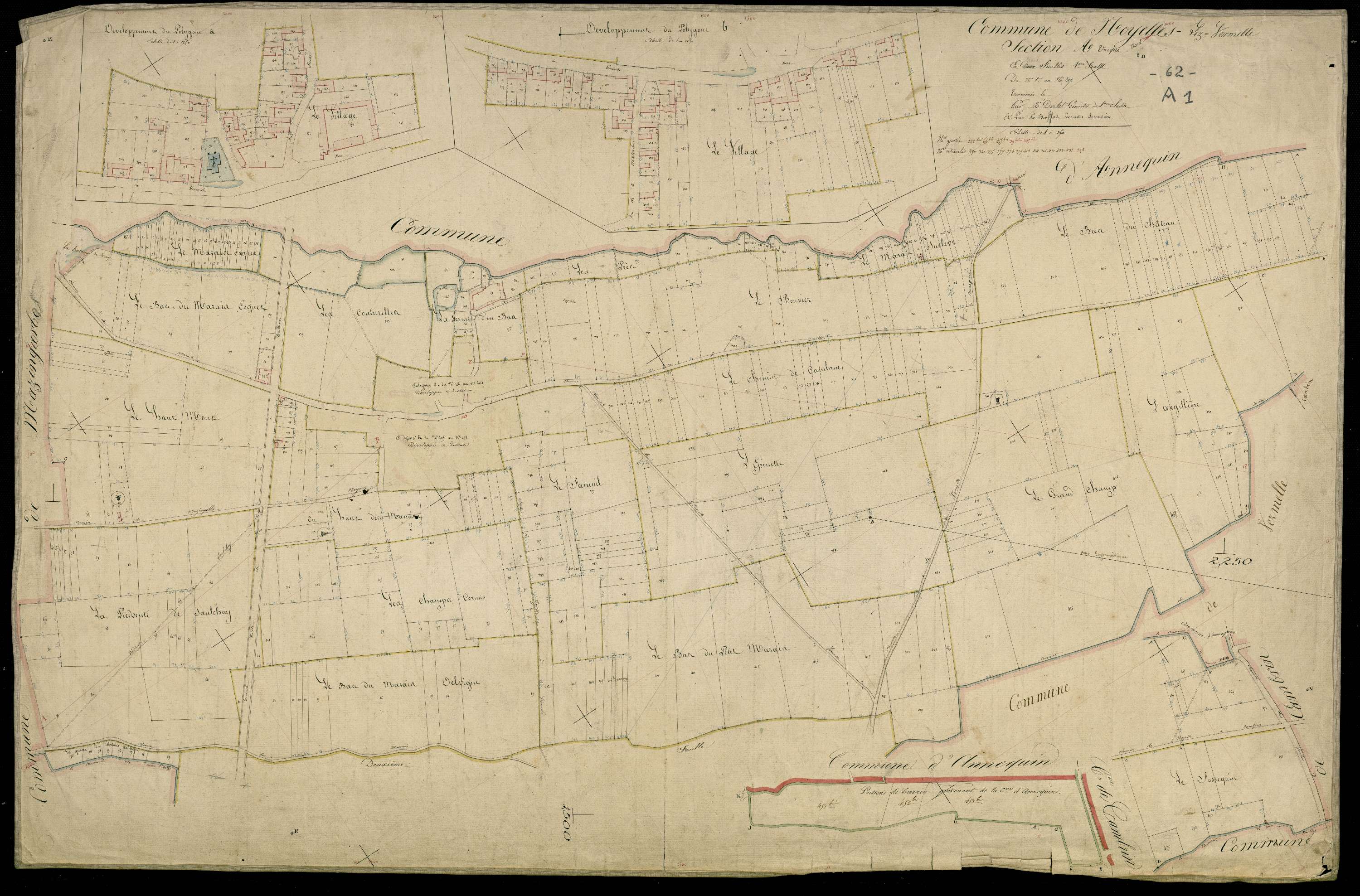 Noyelles-lès-Vermelles - Section A, 1re feuille