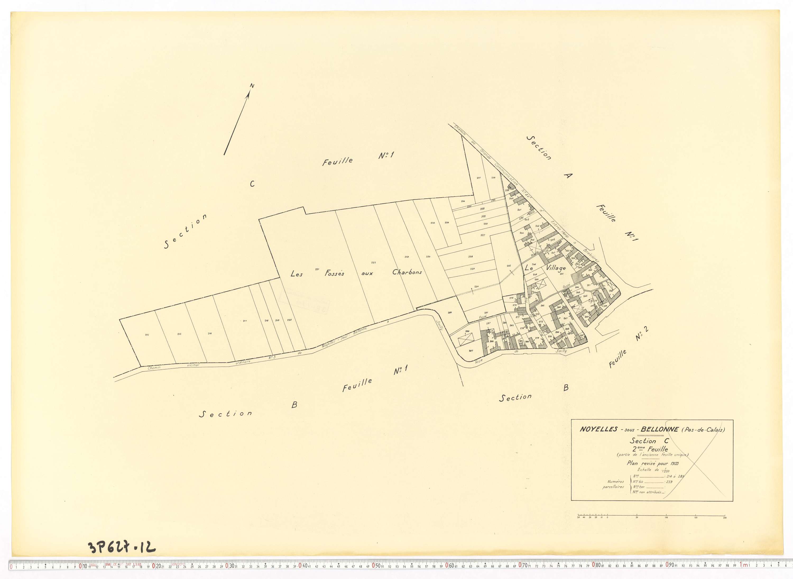 Noyelles-sous-Bellonne - Section C, feuille 2.