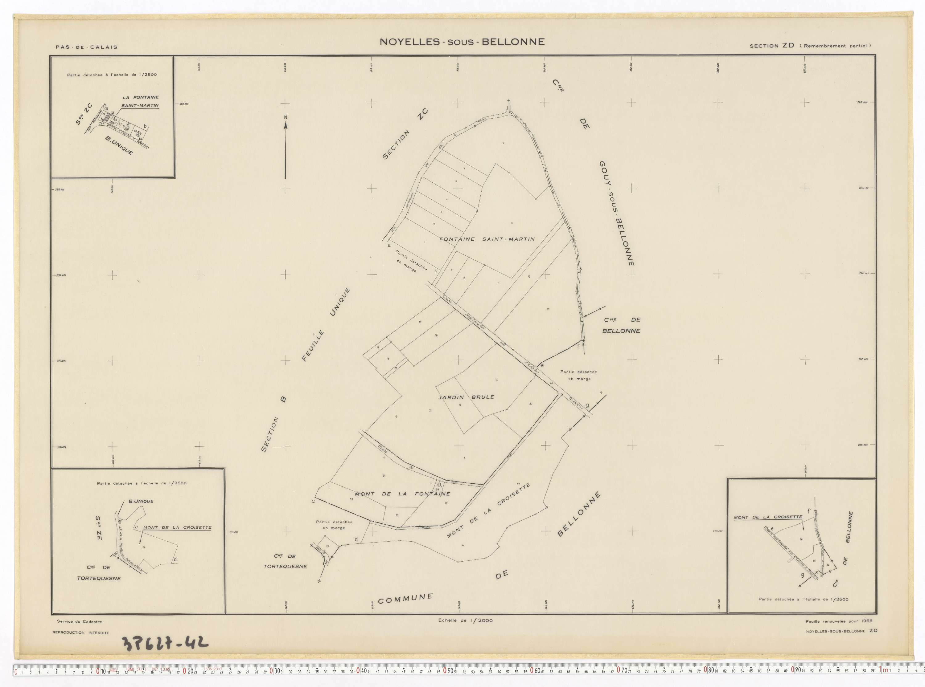 Noyelles-sous-Bellonne - Section ZD.