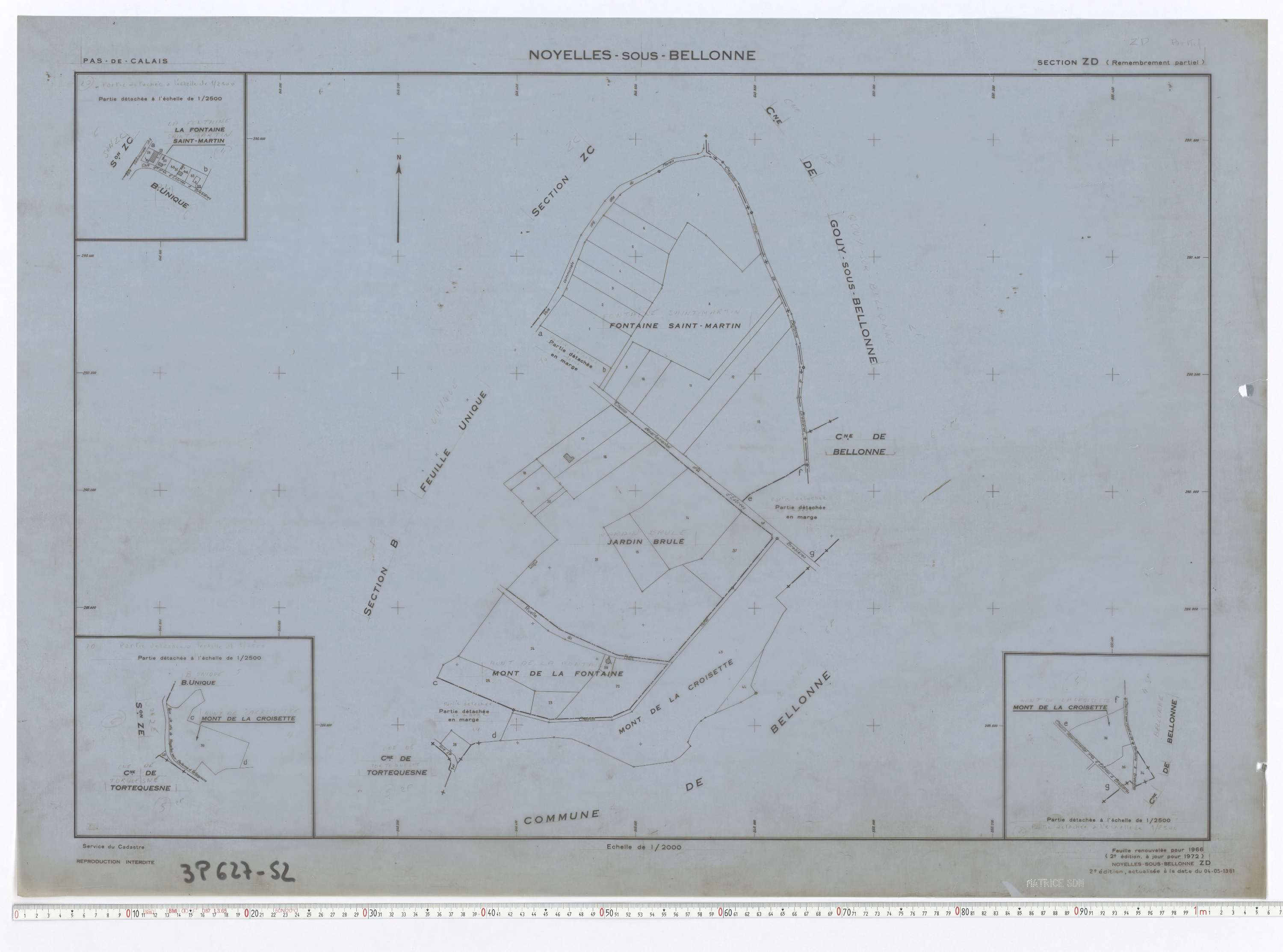 Noyelles-sous-Bellonne - Section ZD.