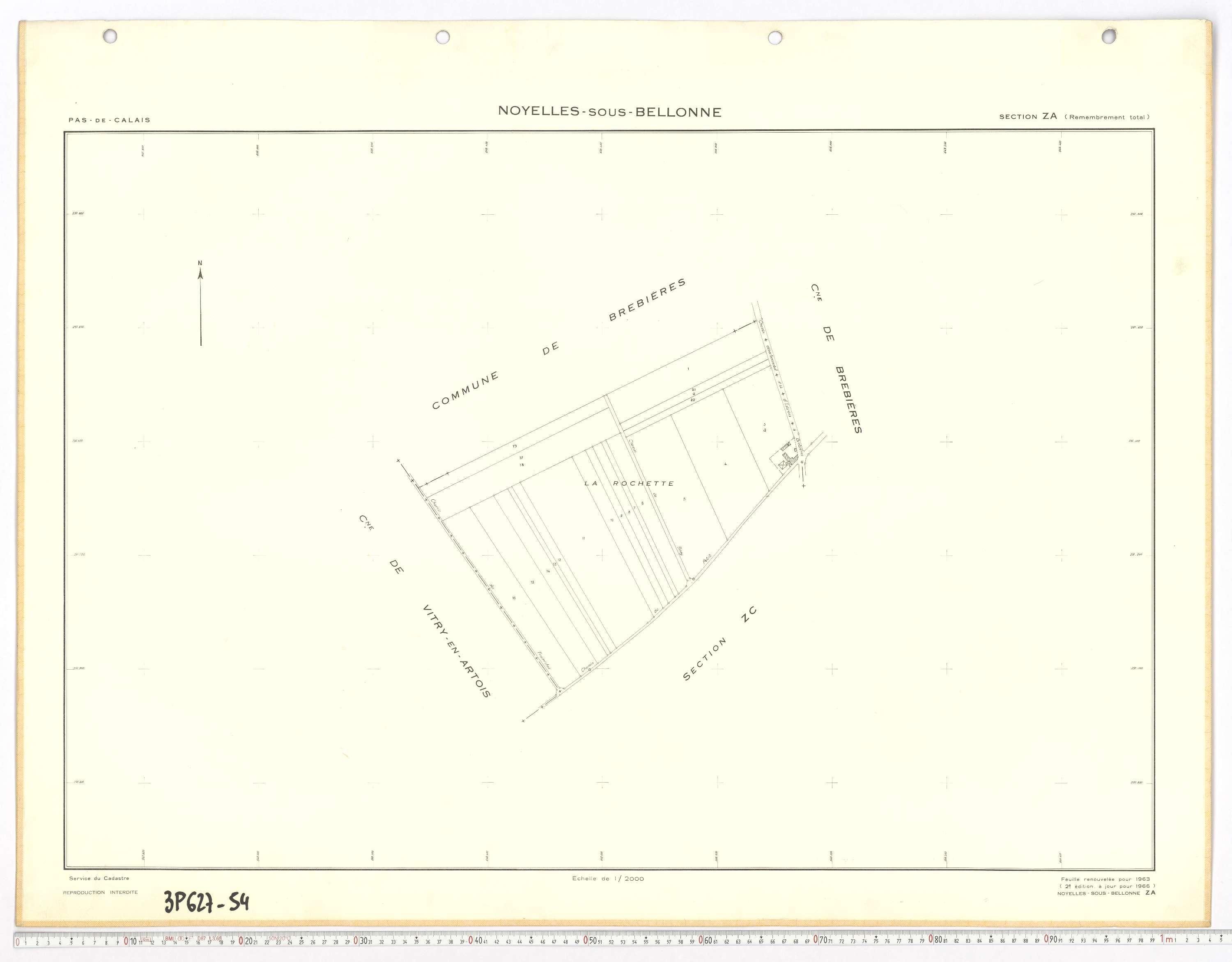 Noyelles-sous-Bellonne - Section ZA.