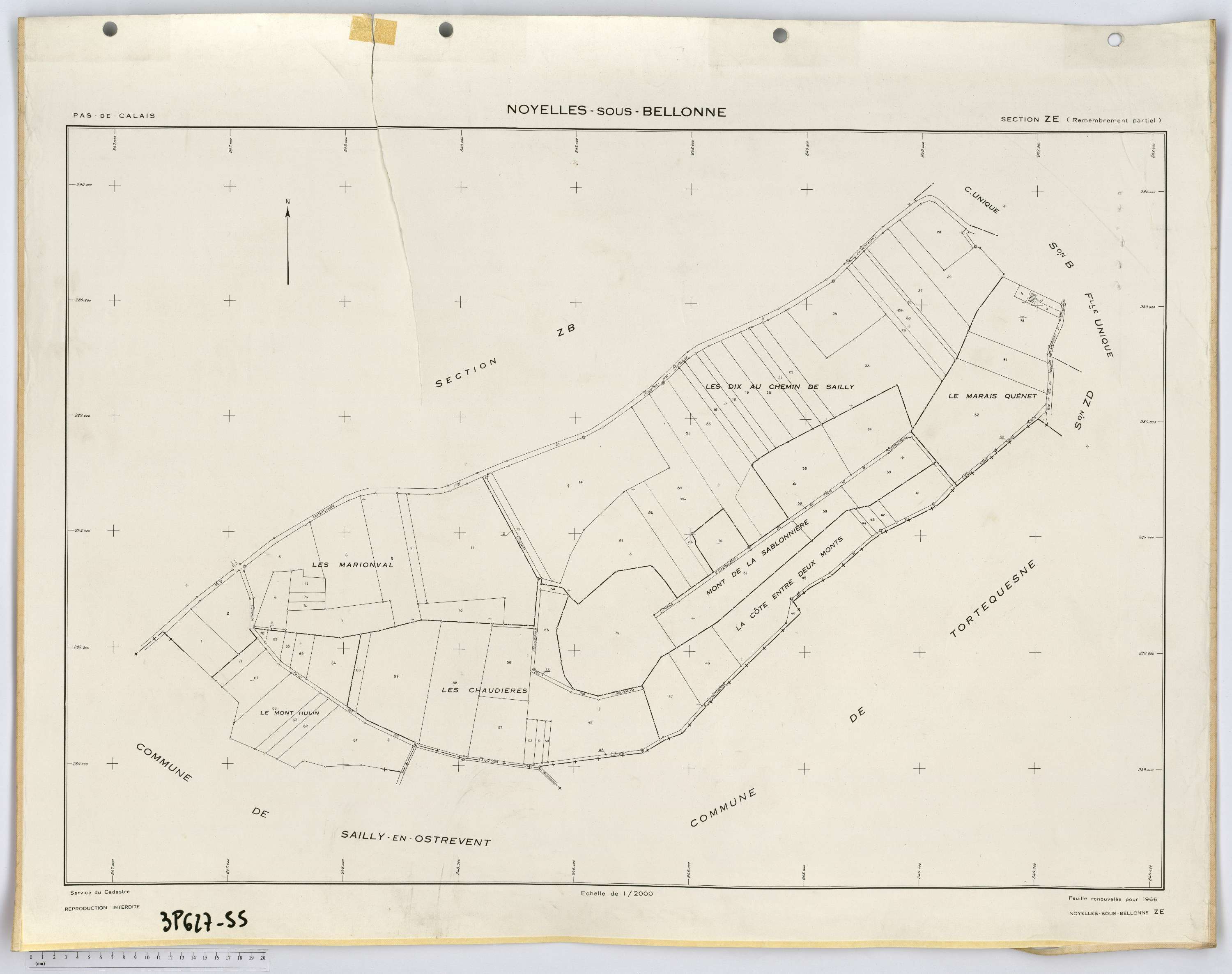 Noyelles-sous-Bellonne - Section ZE.