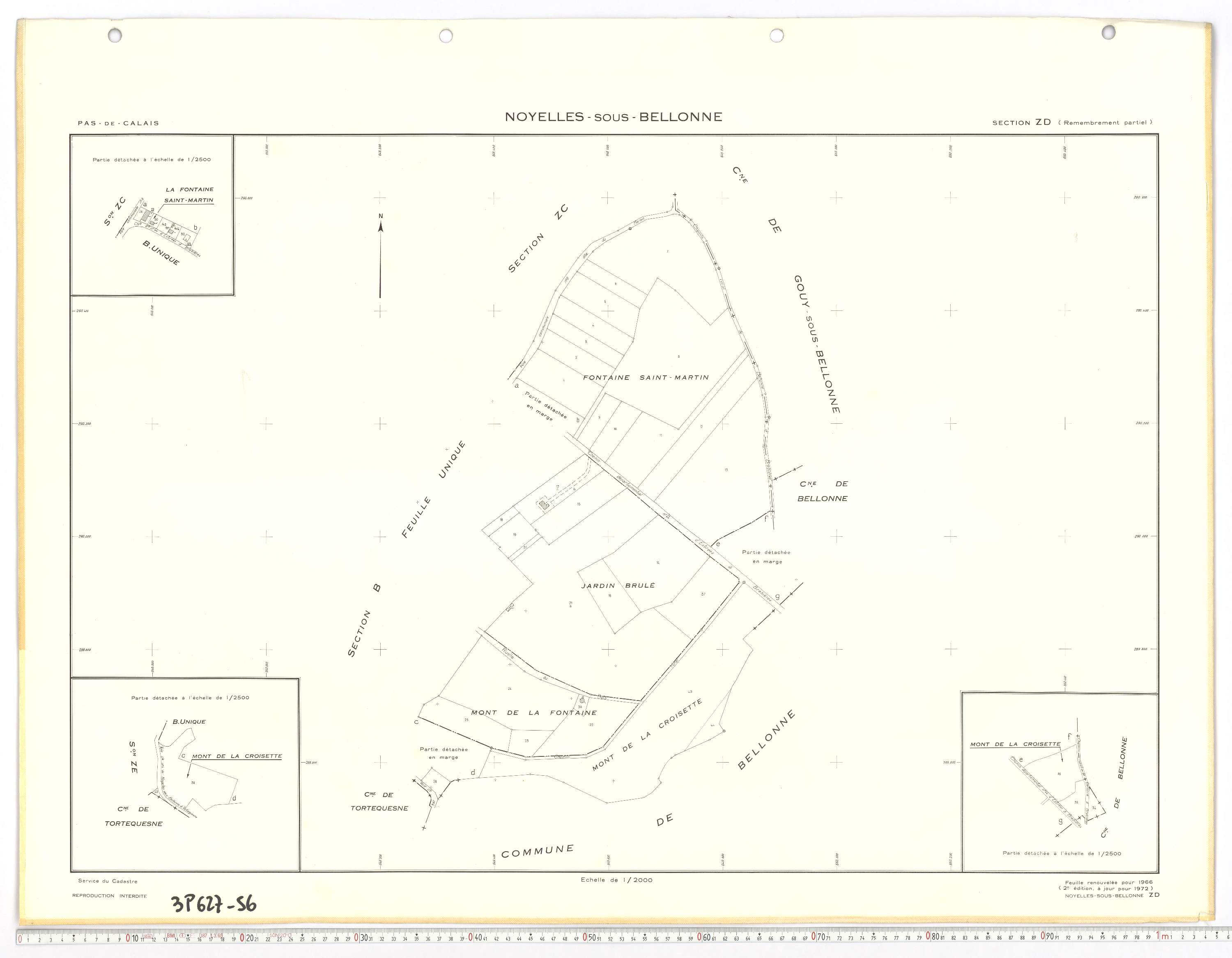 Noyelles-sous-Bellonne - Section ZD.