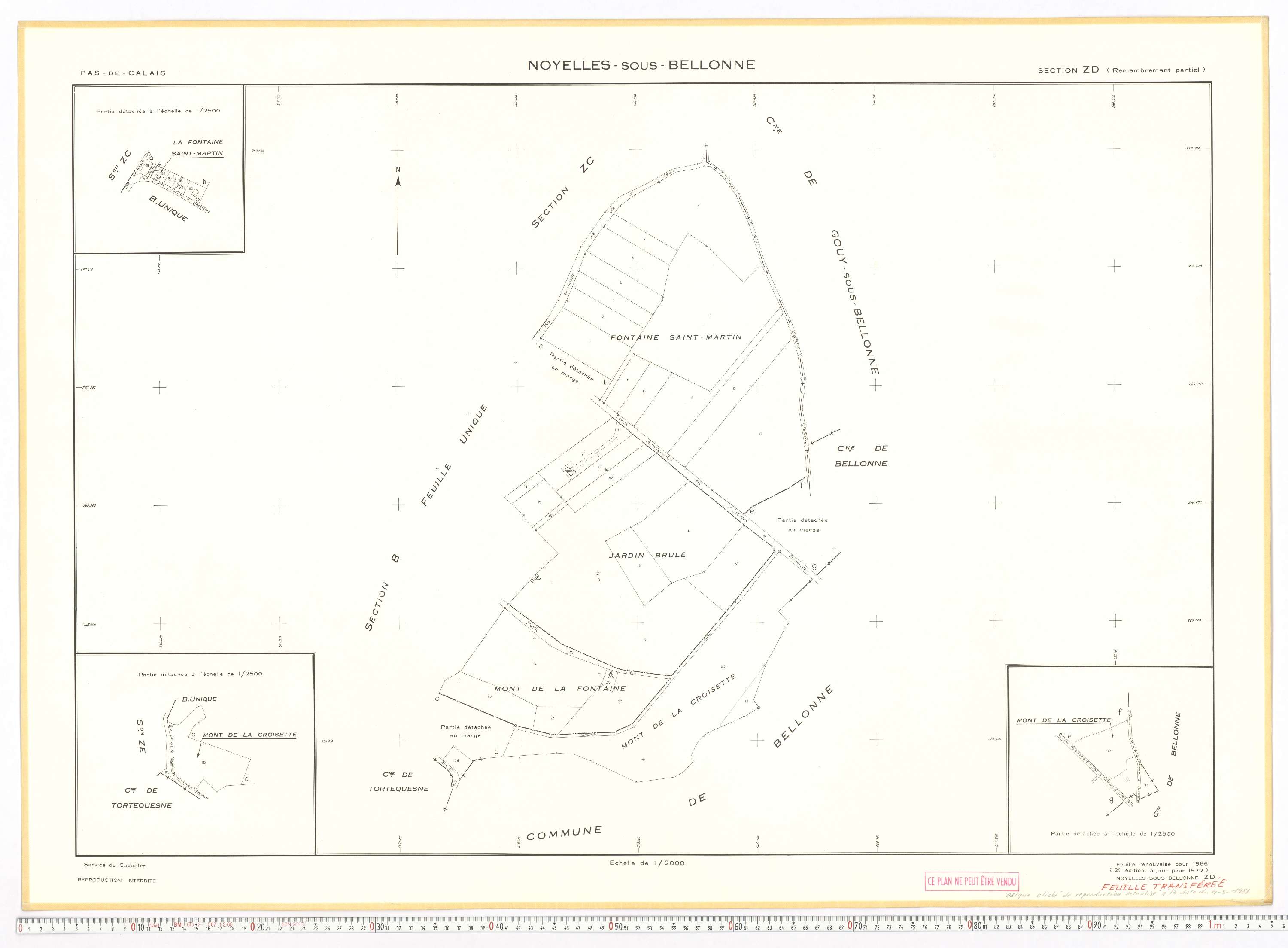 Noyelles-sous-Bellonne - Section ZD.