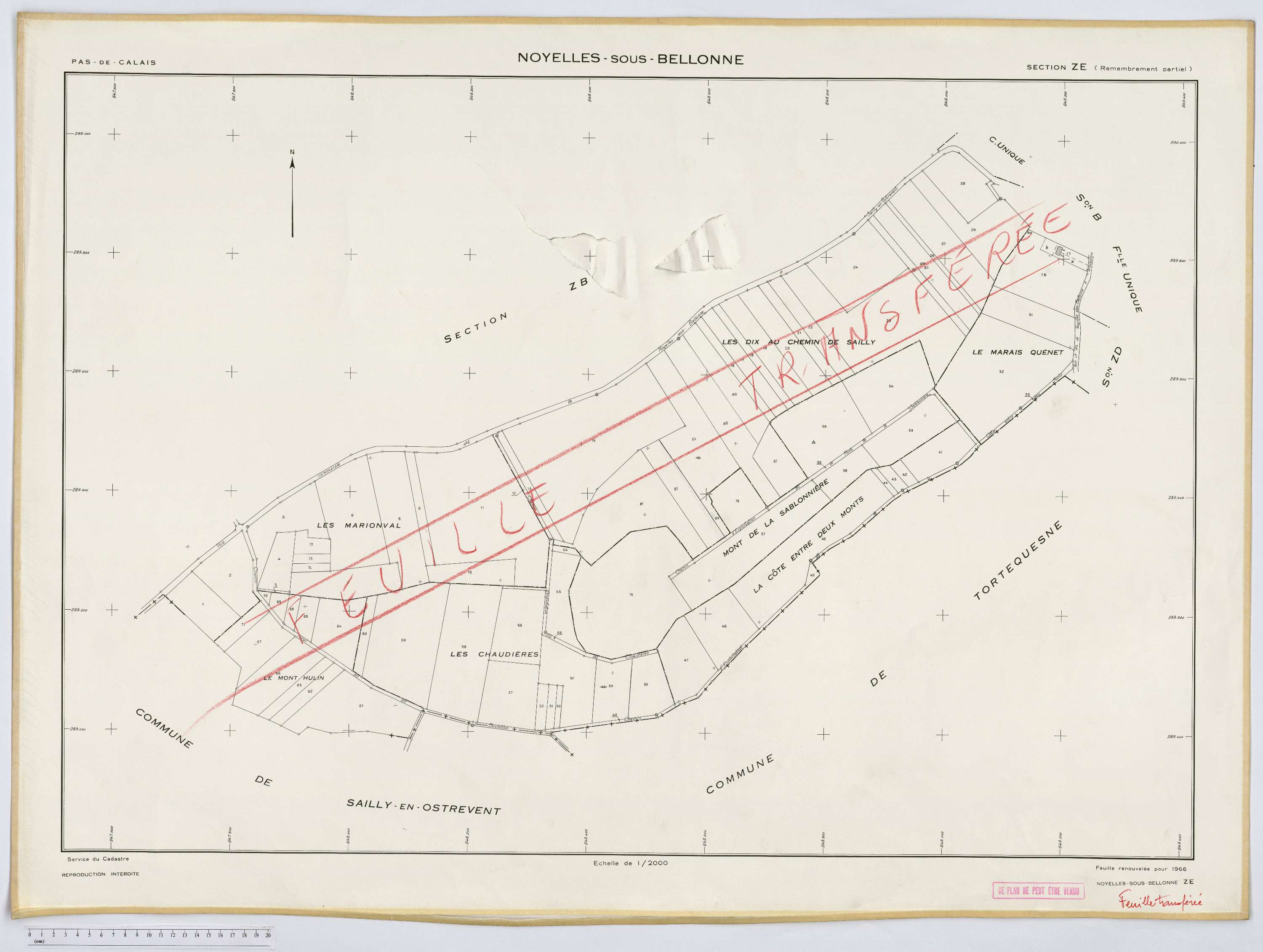 Noyelles-sous-Bellonne - Section ZE.