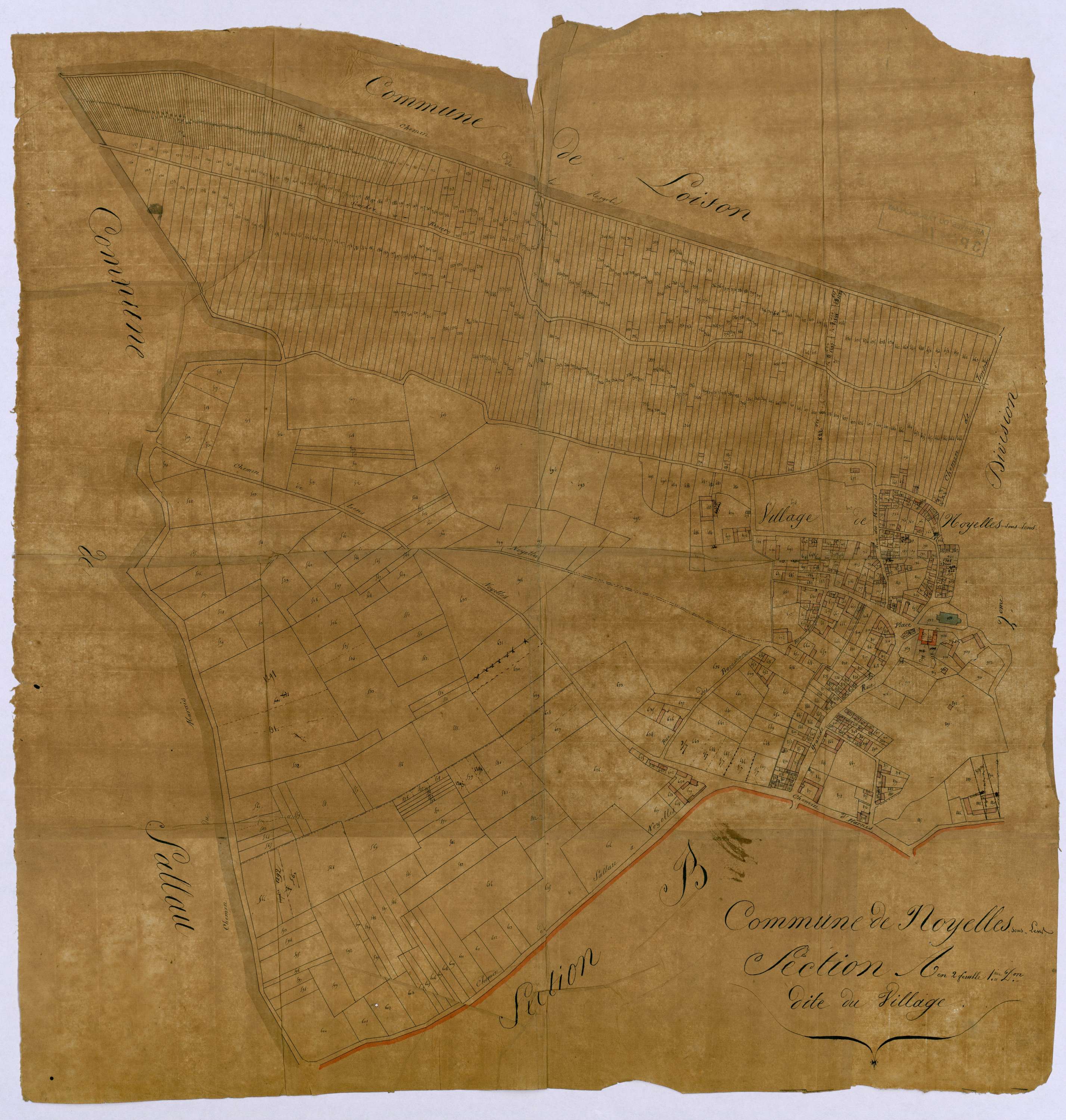 Noyelles-sous-Lens - Section A, 1re feuille
