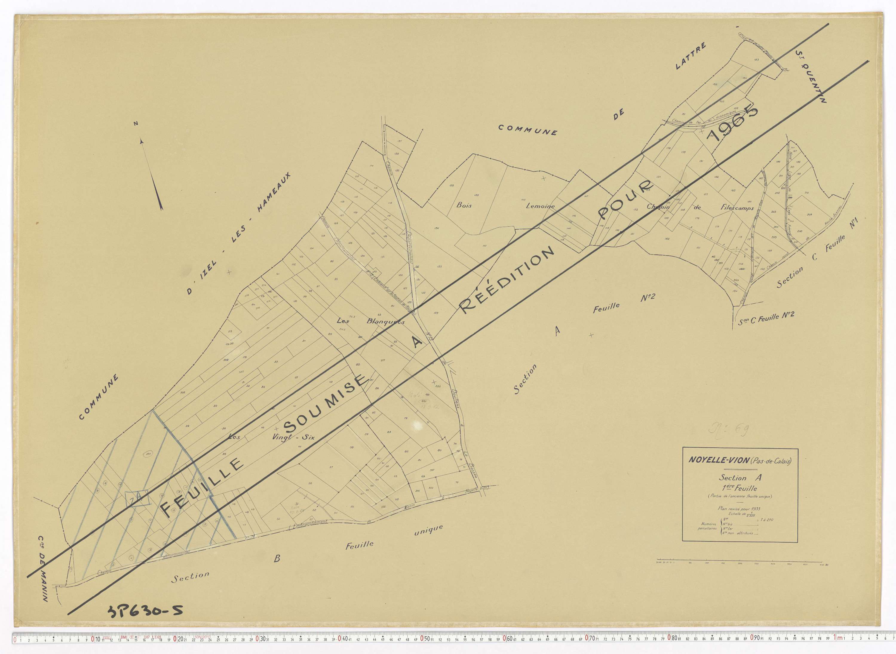 Noyelle-Vion - Section A, feuille 1.