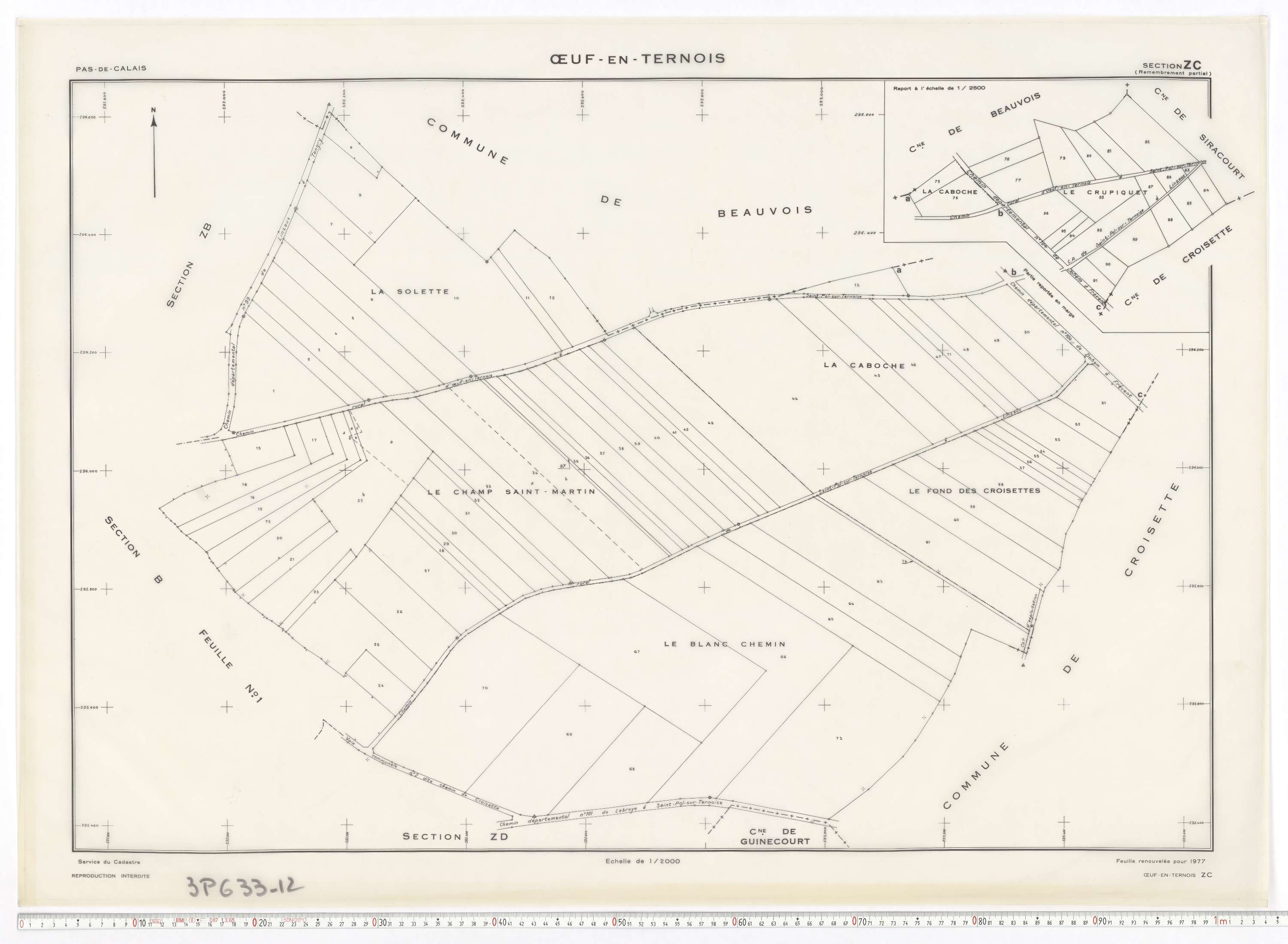 Œuf-en-Ternois - Section ZC.