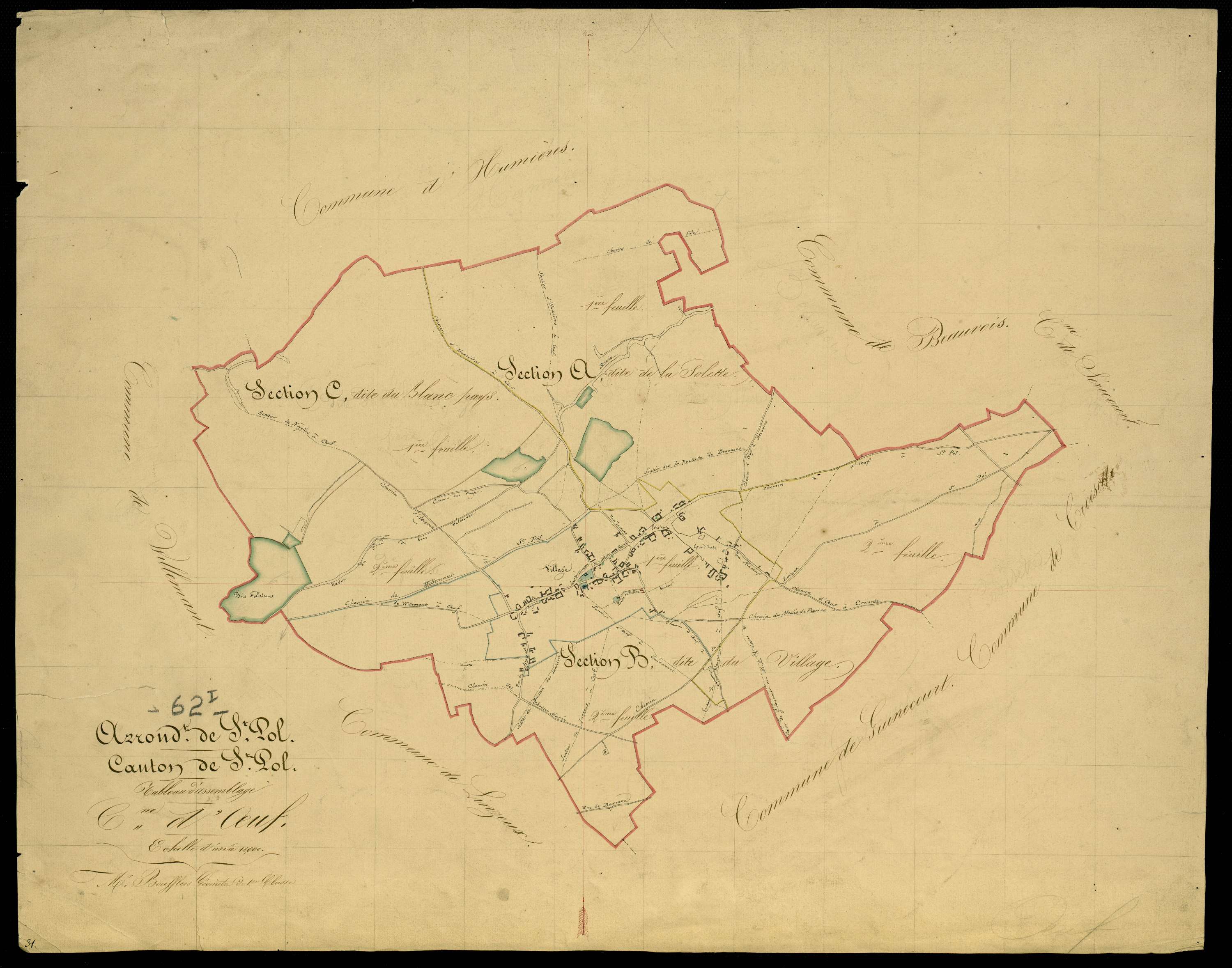 Œuf-en-Ternois - Tableau d'assemblage