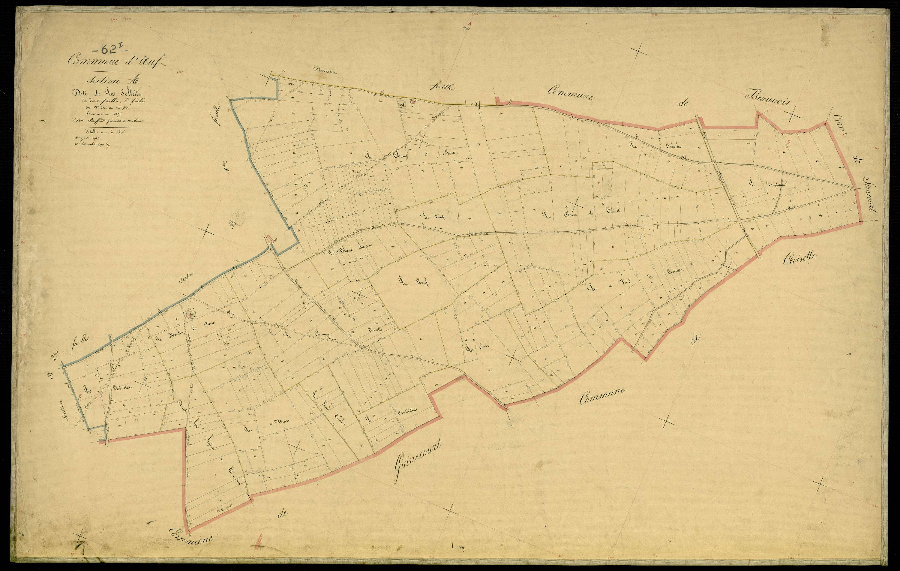 Œuf-en-Ternois - Section A, 2e feuille
