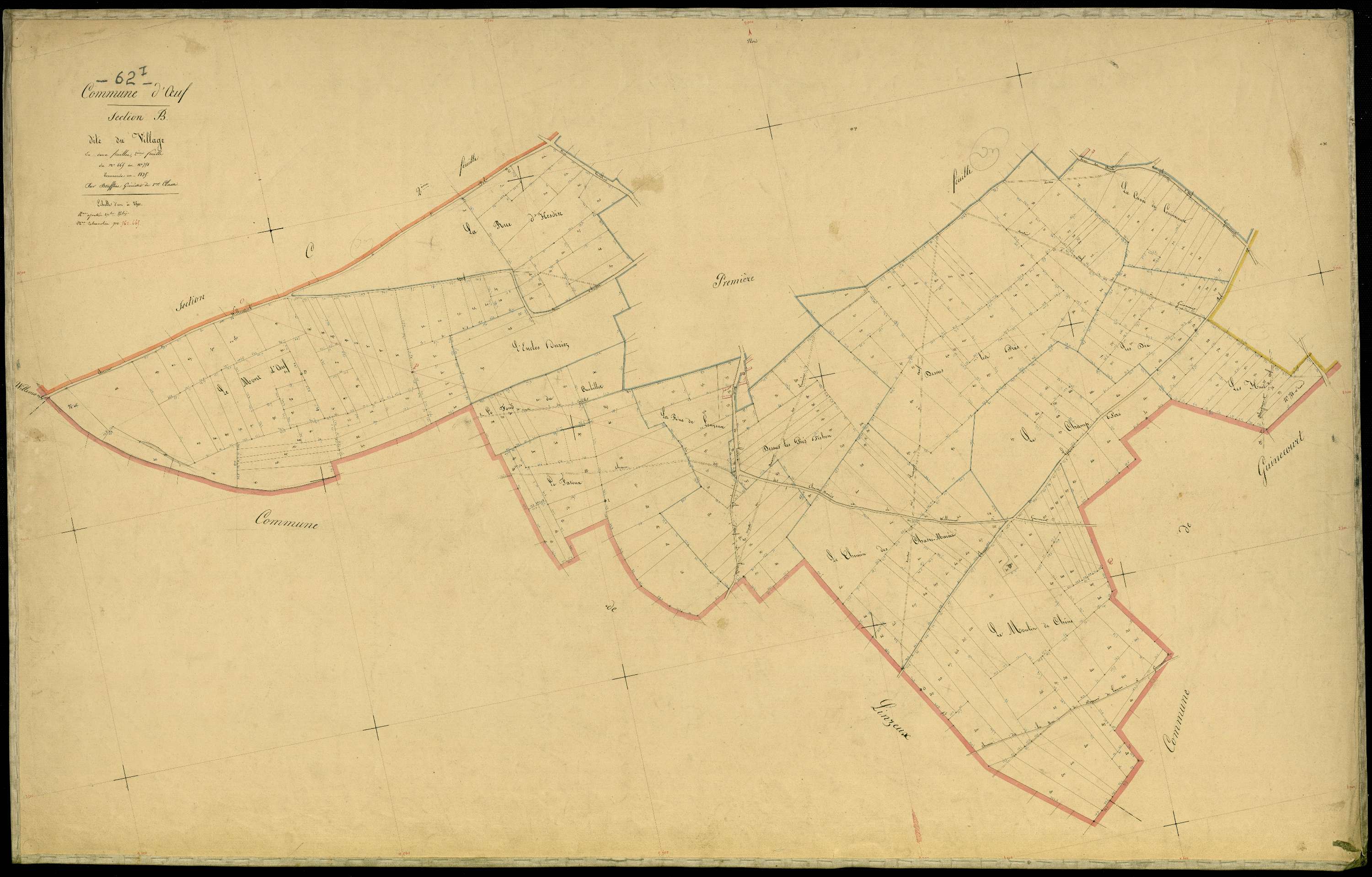 Œuf-en-Ternois - Section B, 2e feuille