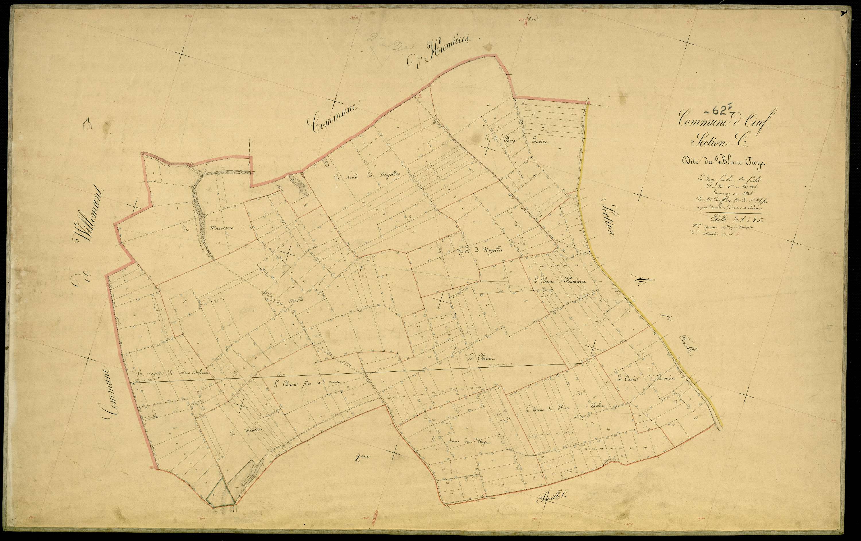 Œuf-en-Ternois - Section C, 1re feuille