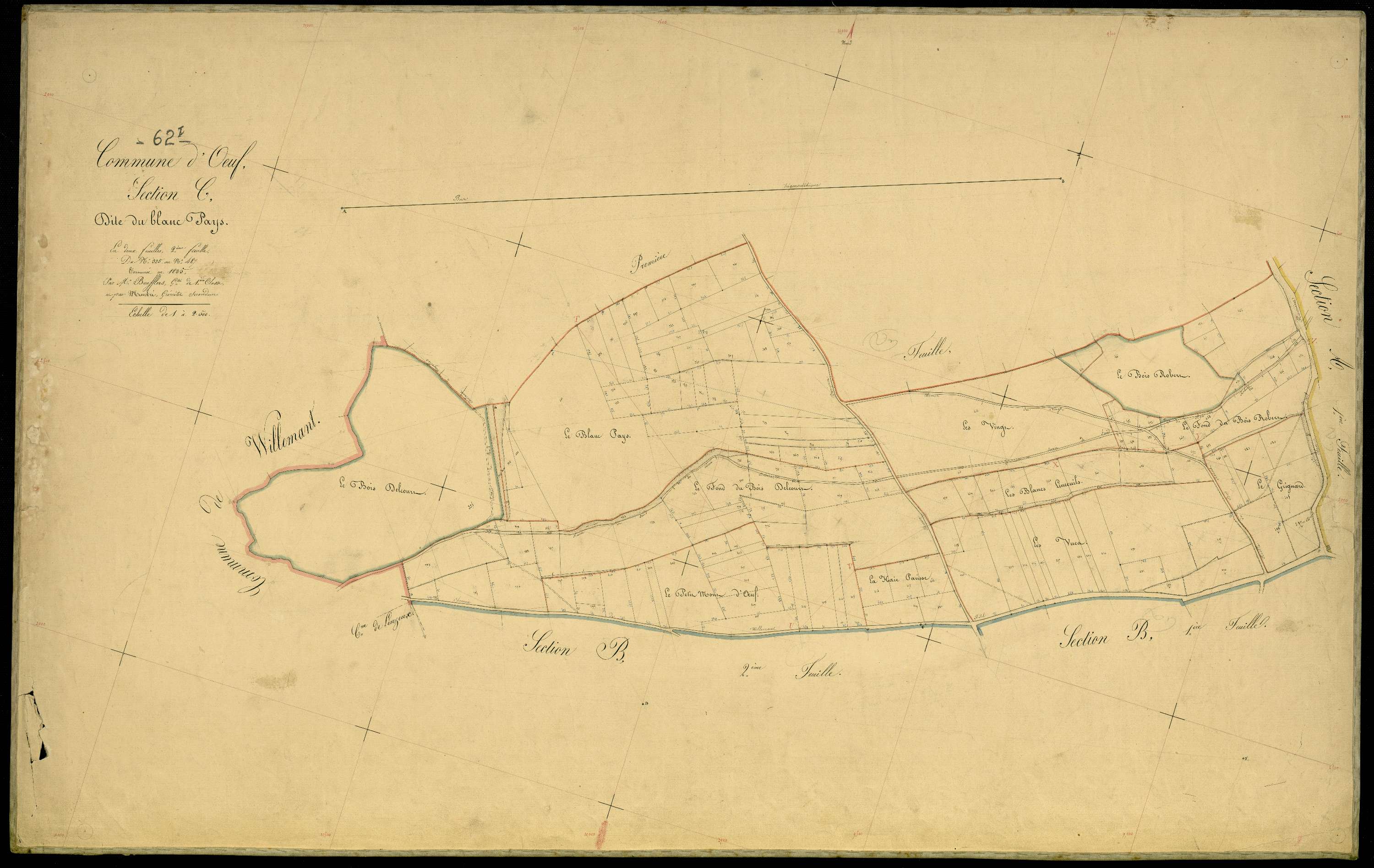 Œuf-en-Ternois - Section C, 2e feuille