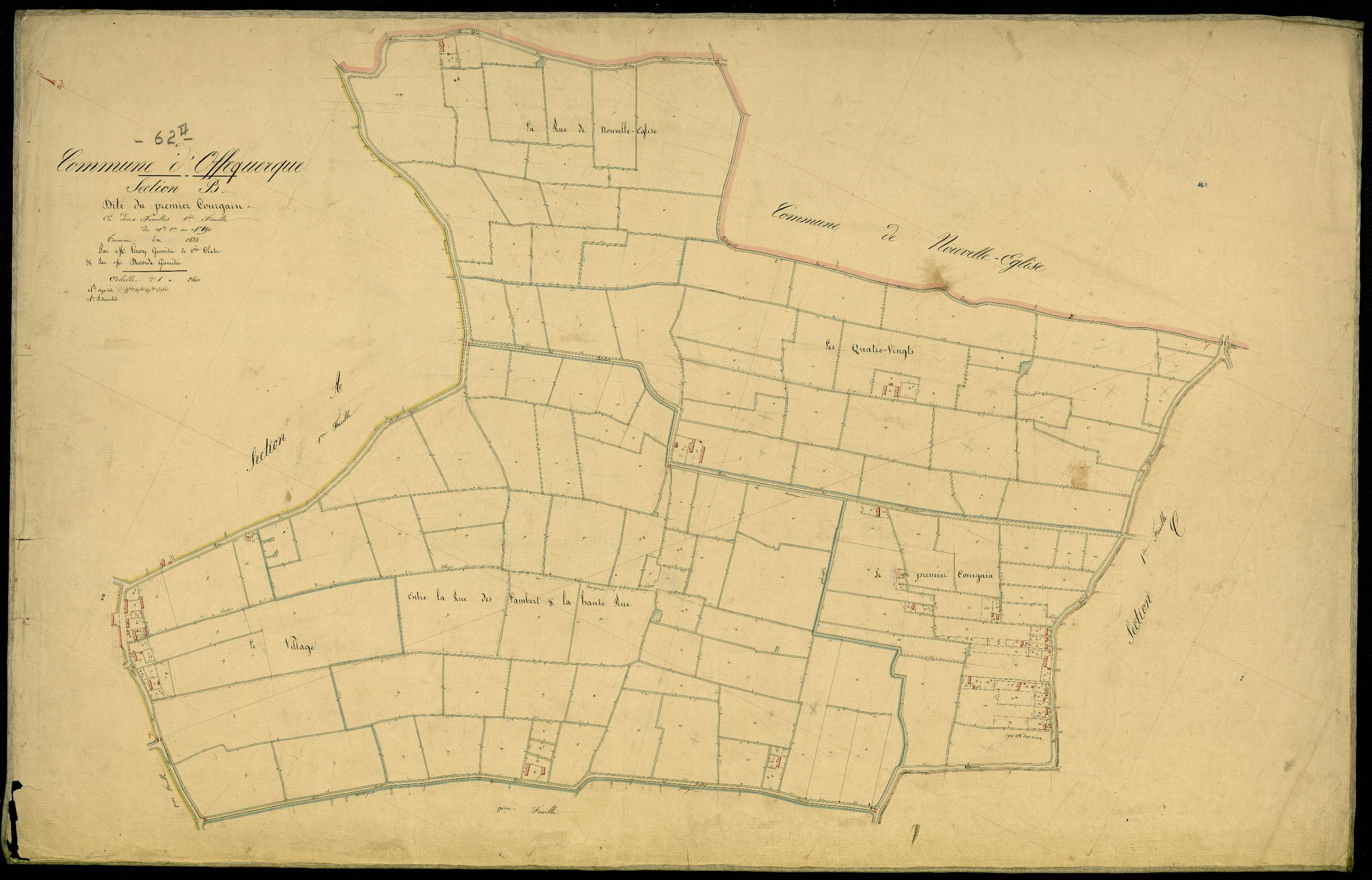 Offekerque - Section B, 1re feuille