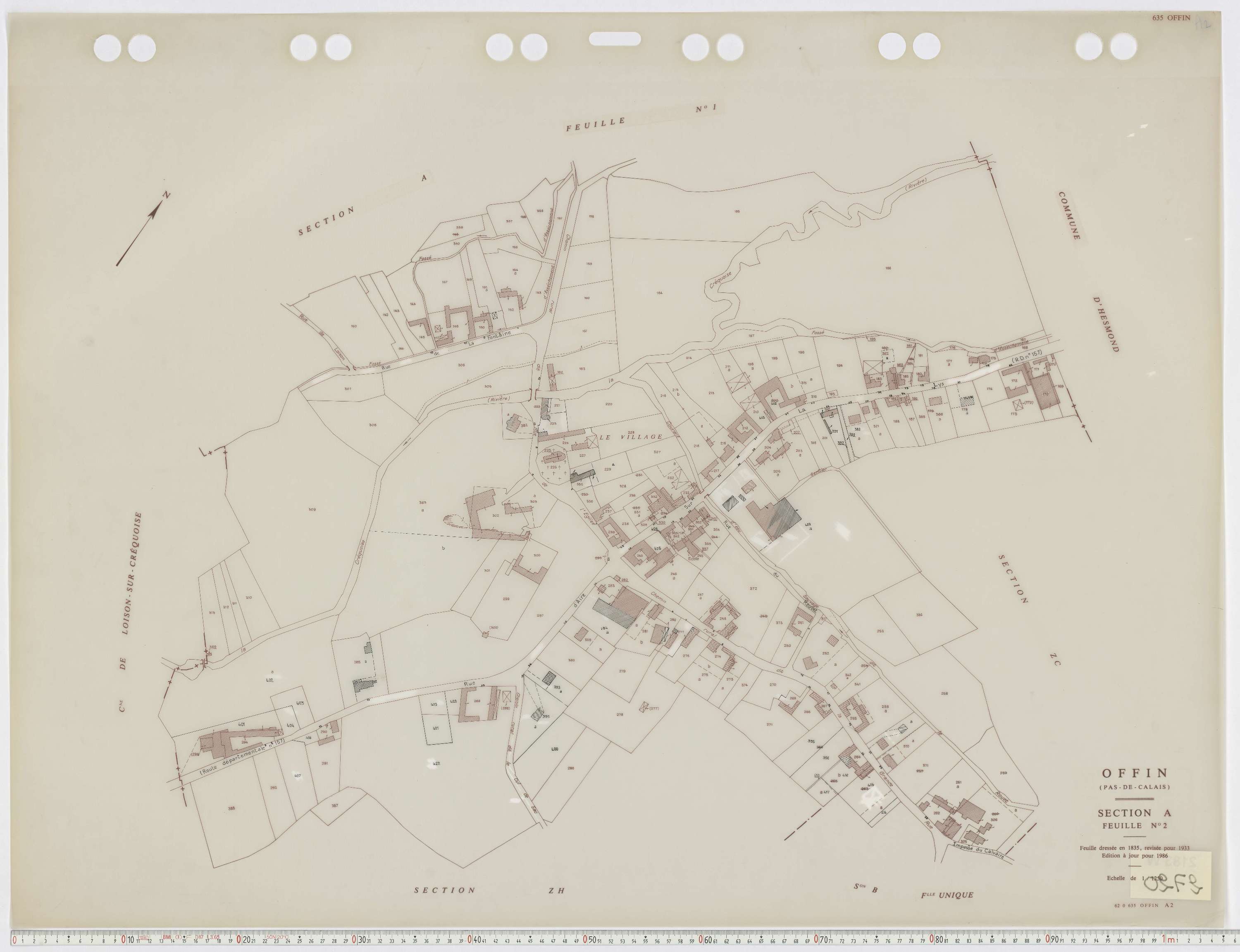 Offin - Section A, feuille 2.