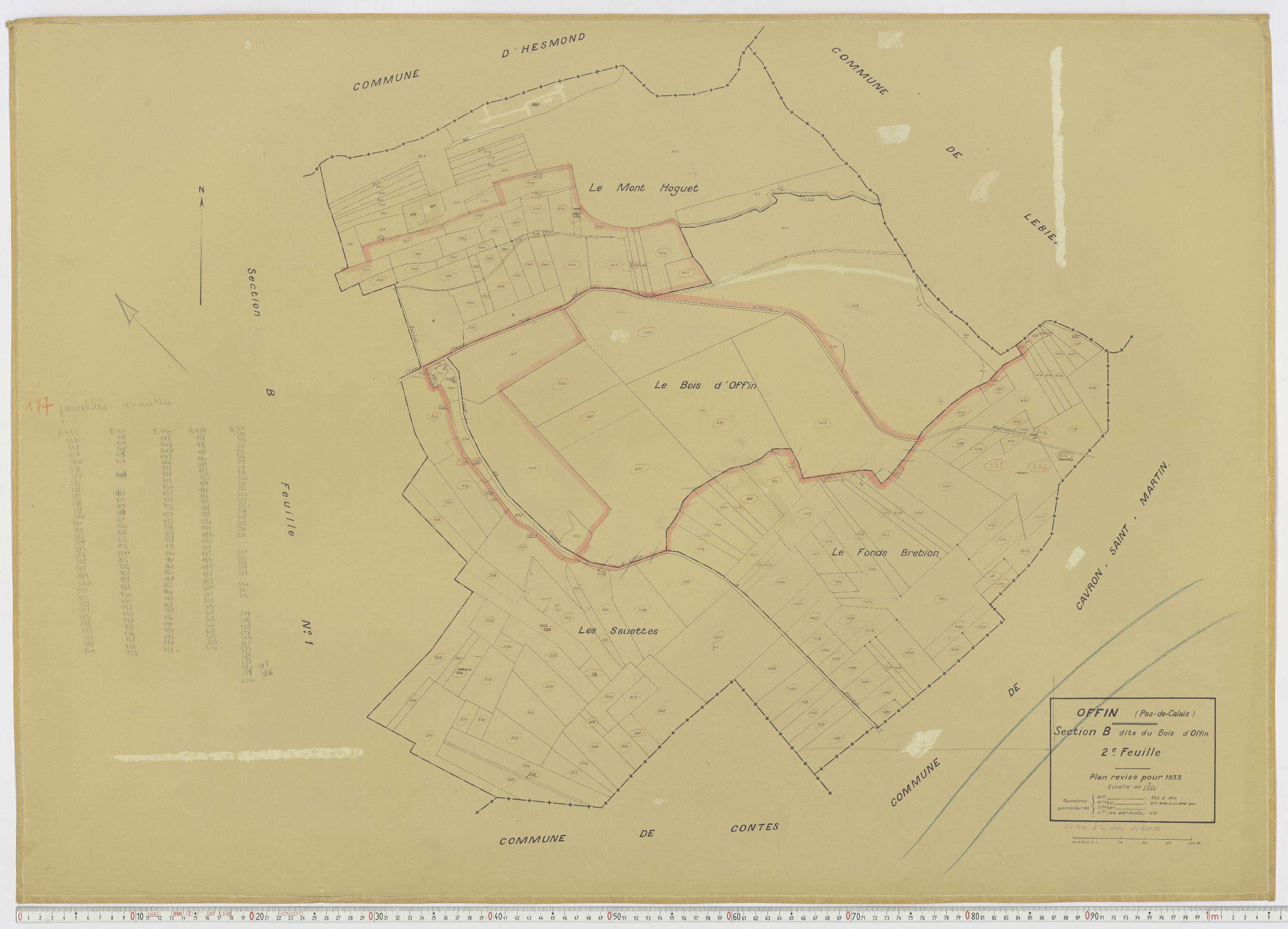 Offin - Section B, feuille 2.