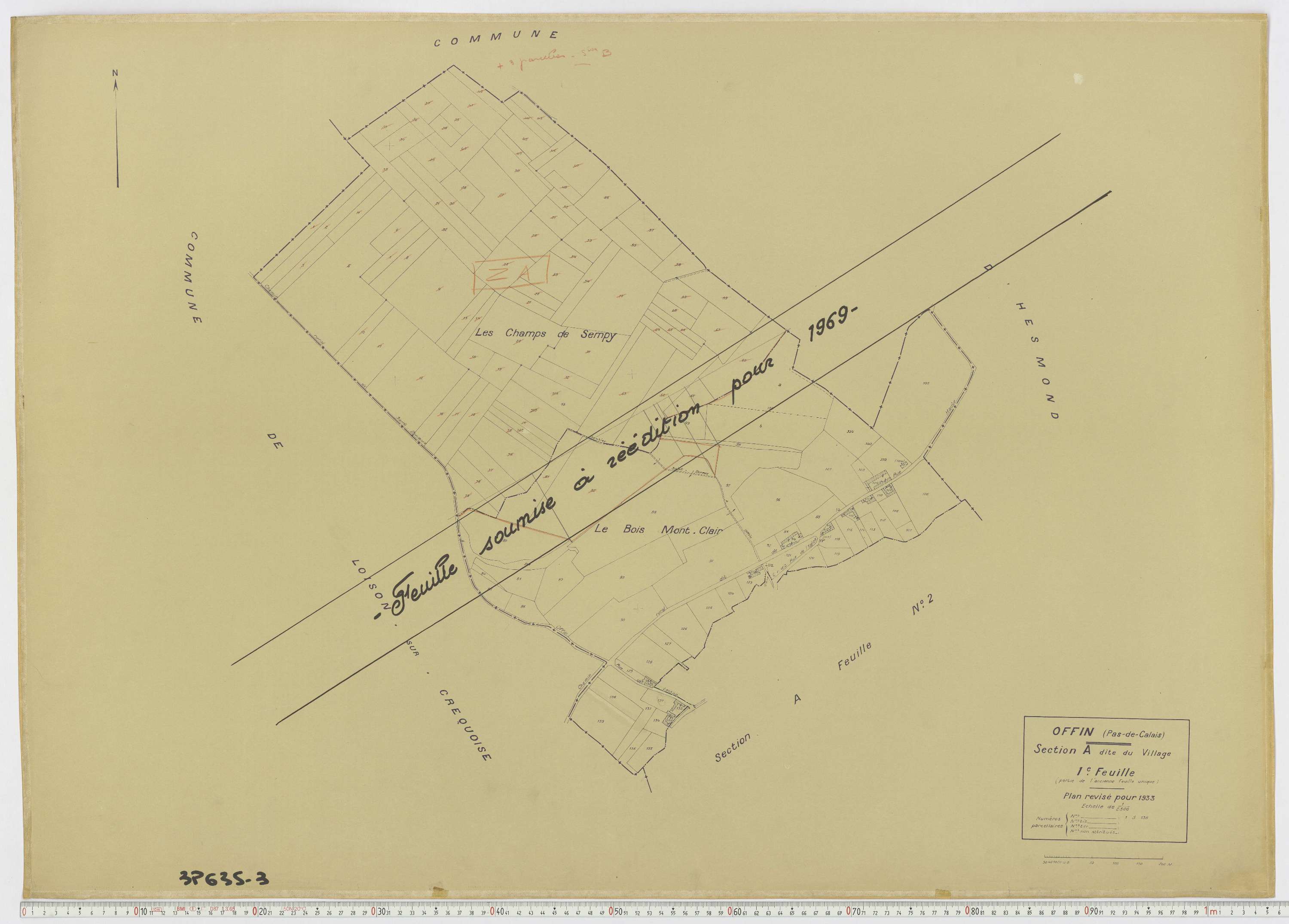 Offin - Section A, feuille 1.