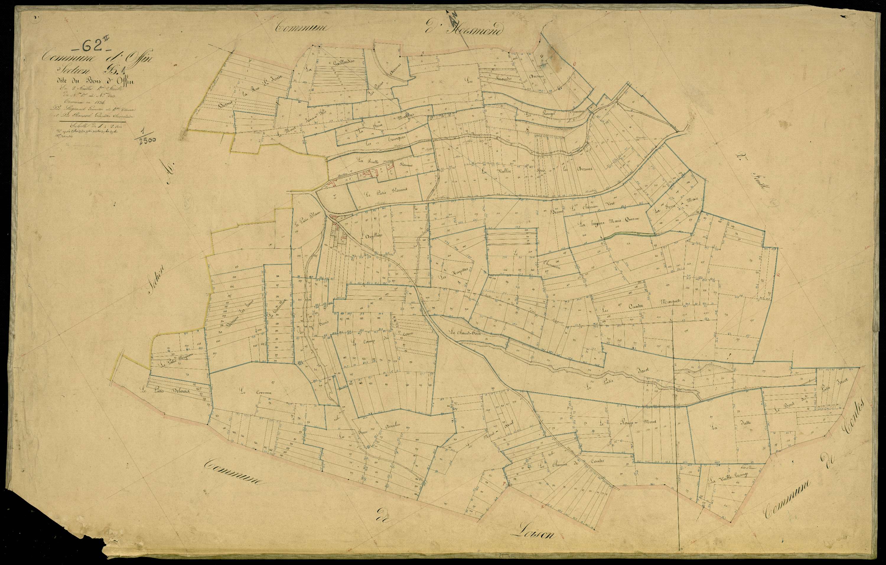 Offin - Section B, 1re feuille