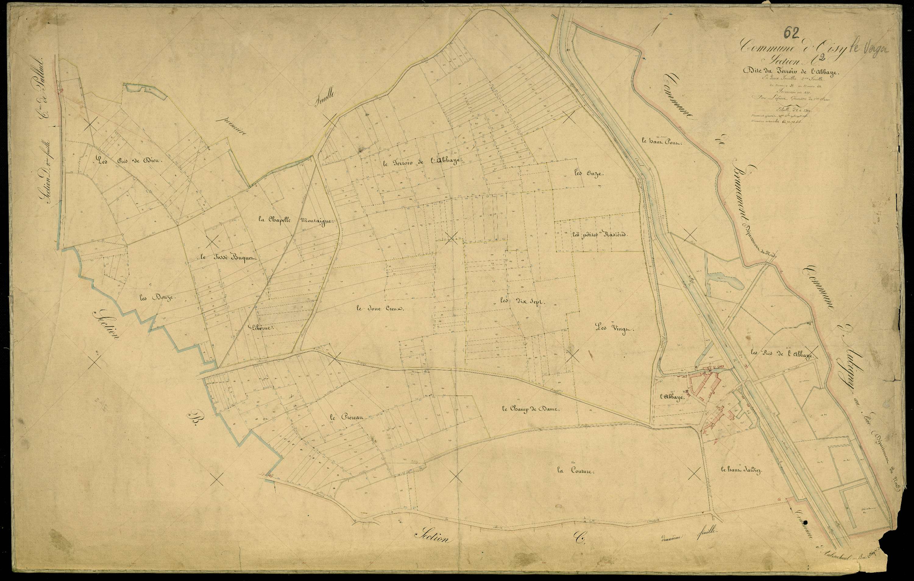 Oisy-le-Verger - Section A, 2e feuille