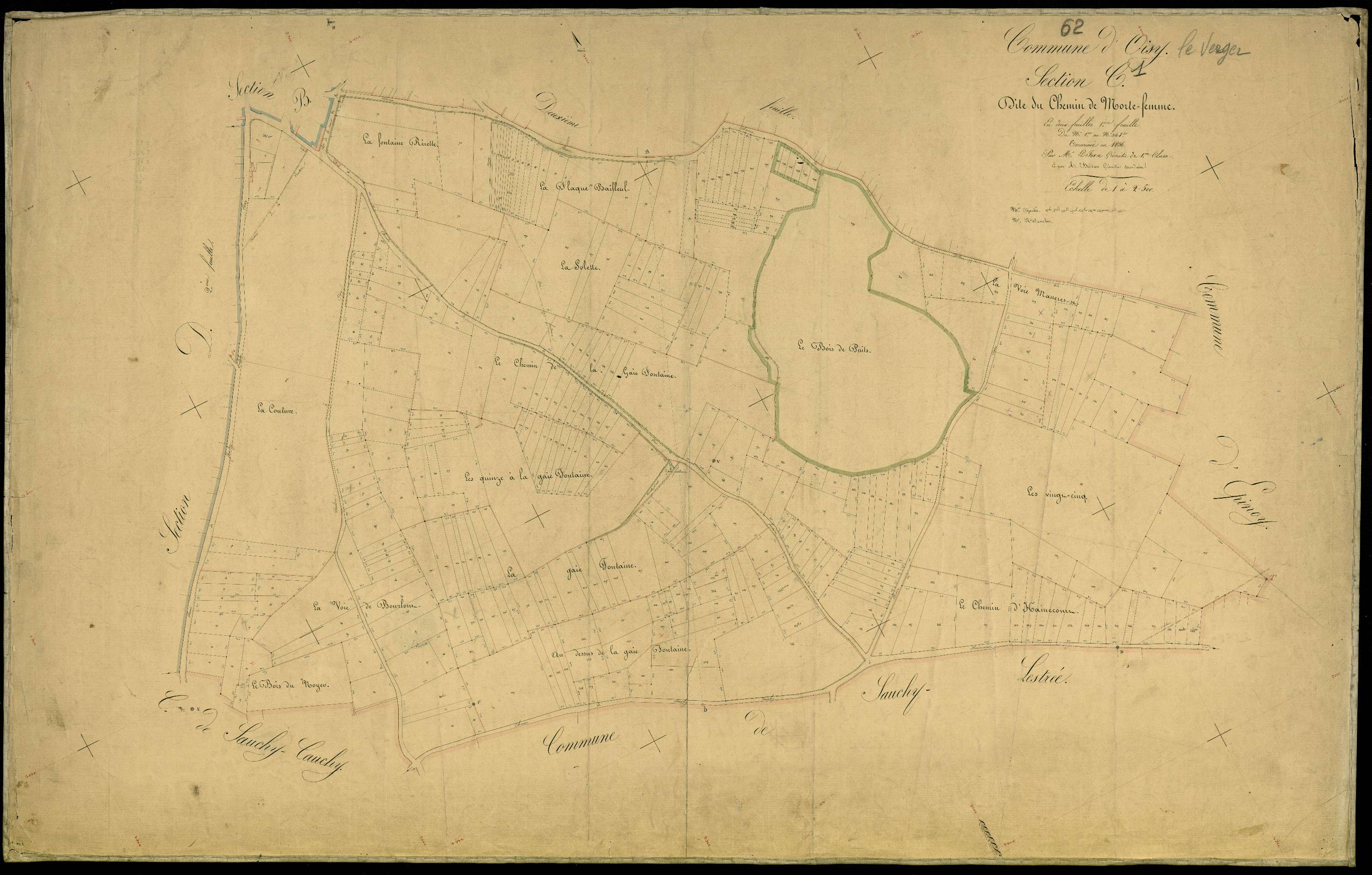 Oisy-le-Verger - Section C, 1re feuille