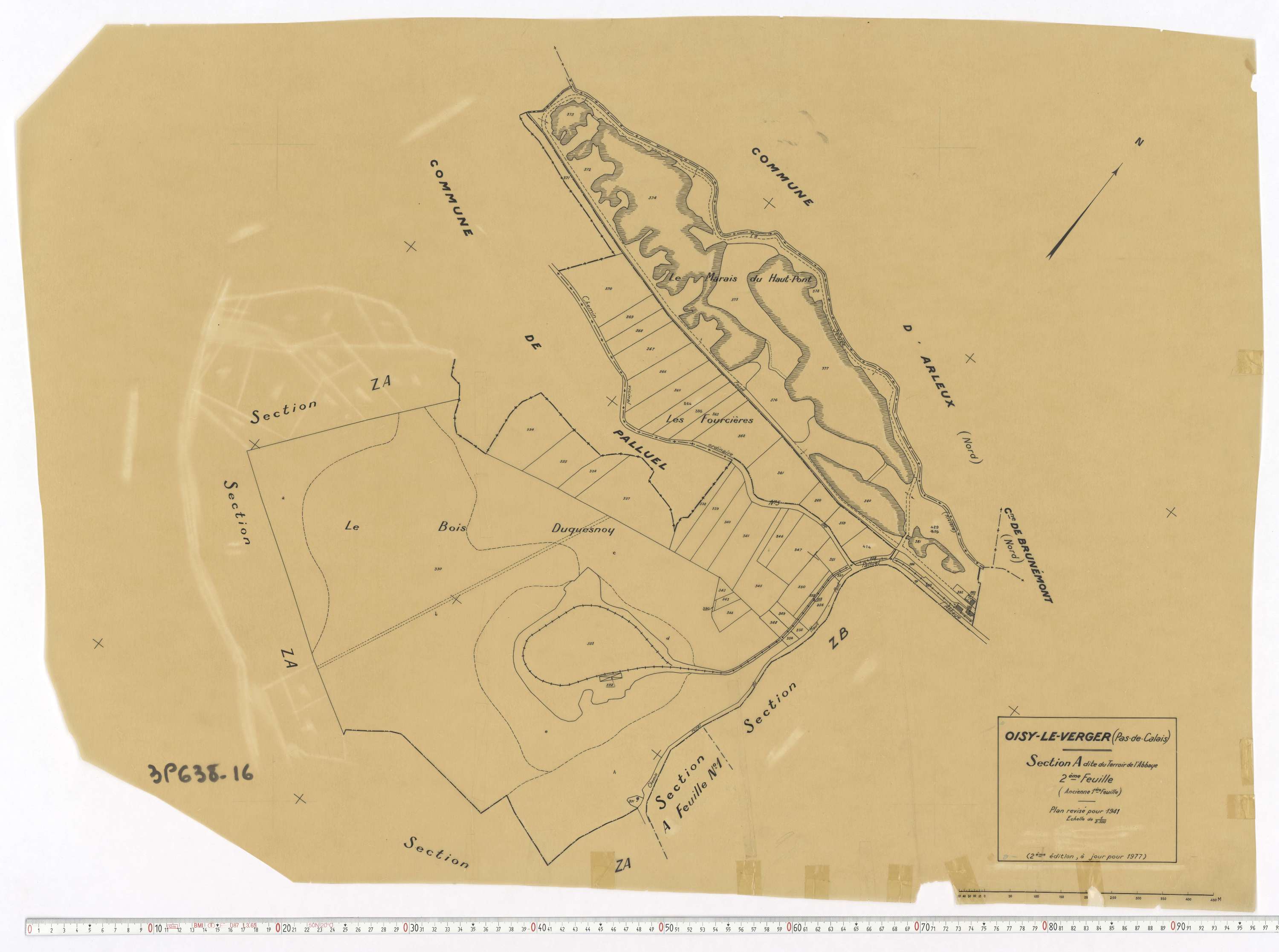 Oisy-le-Verger - Section A, feuille 2.