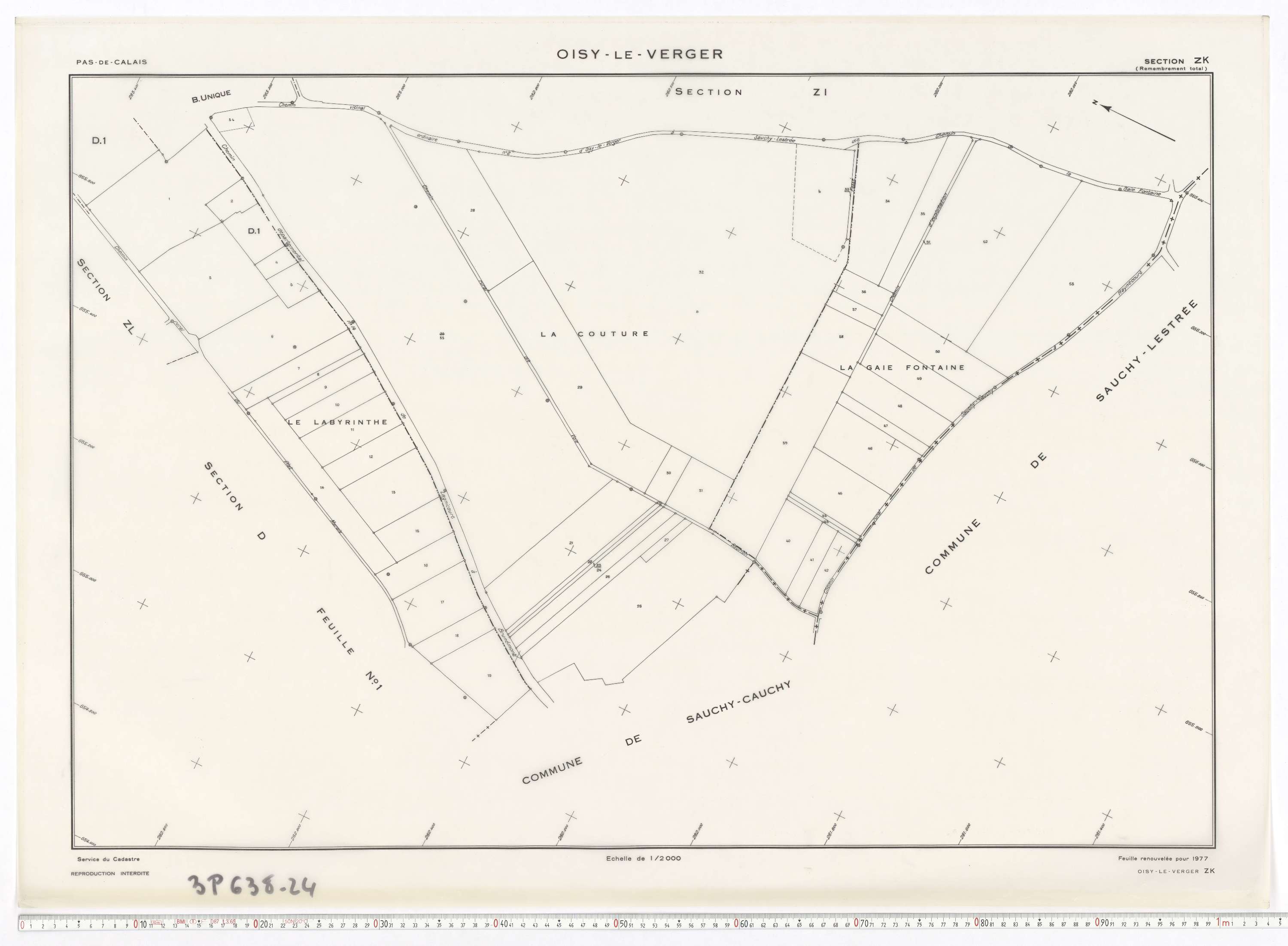Oisy-le-Verger - Section ZK.