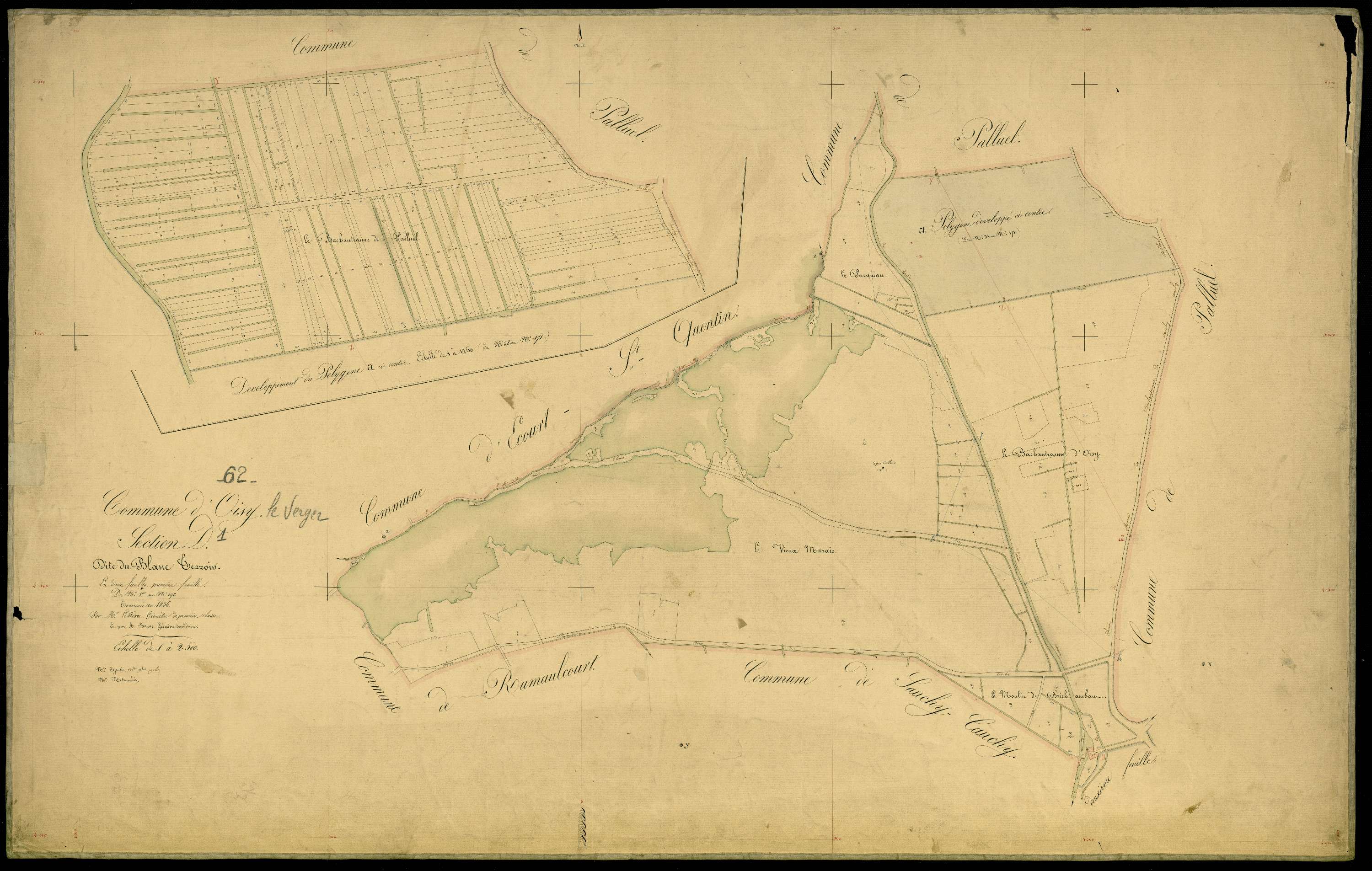 Oisy-le-Verger - Section D, 1re feuille