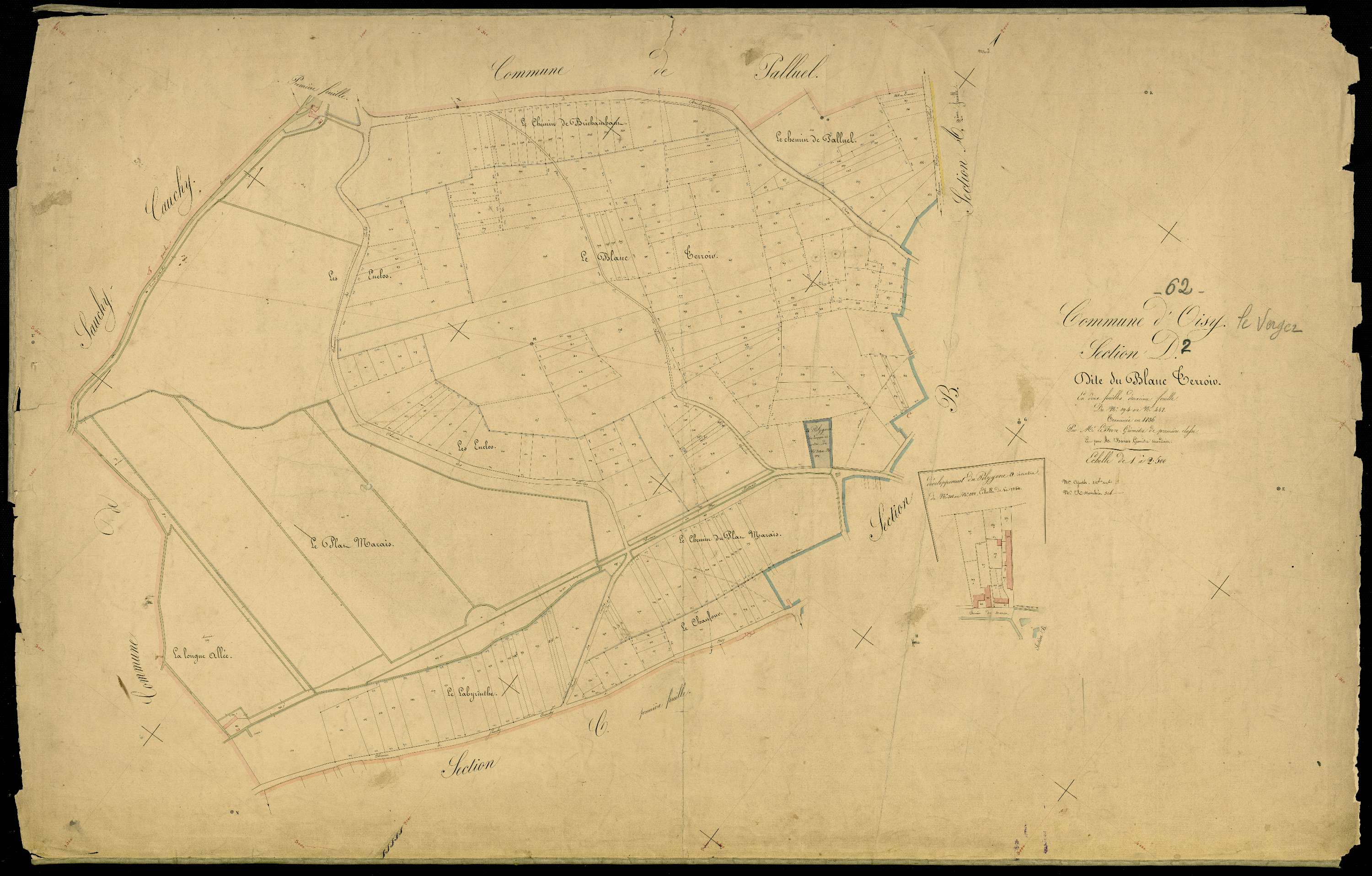 Oisy-le-Verger - Section D, 2e feuille