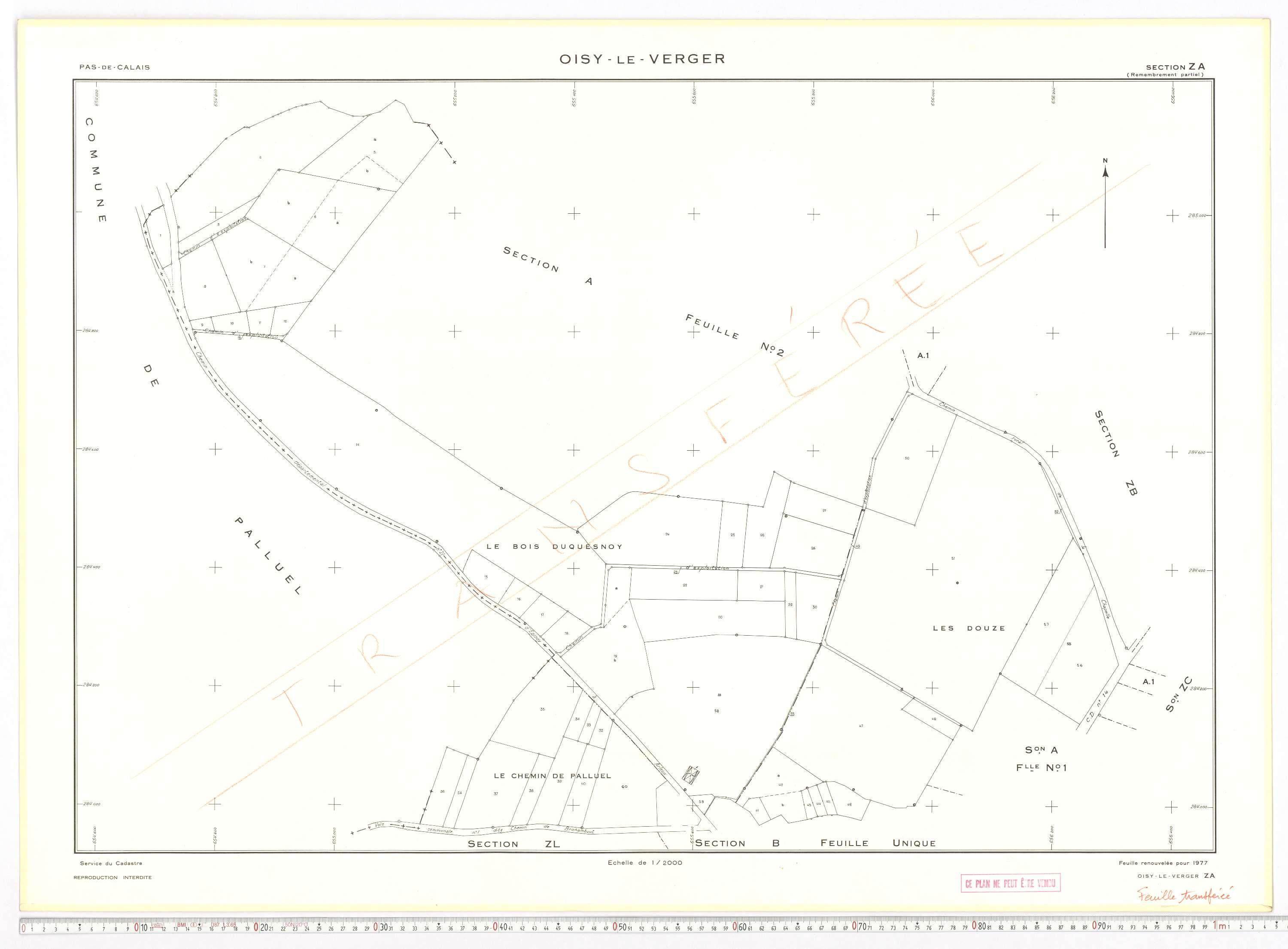 Oisy-le-Verger - Section ZA.
