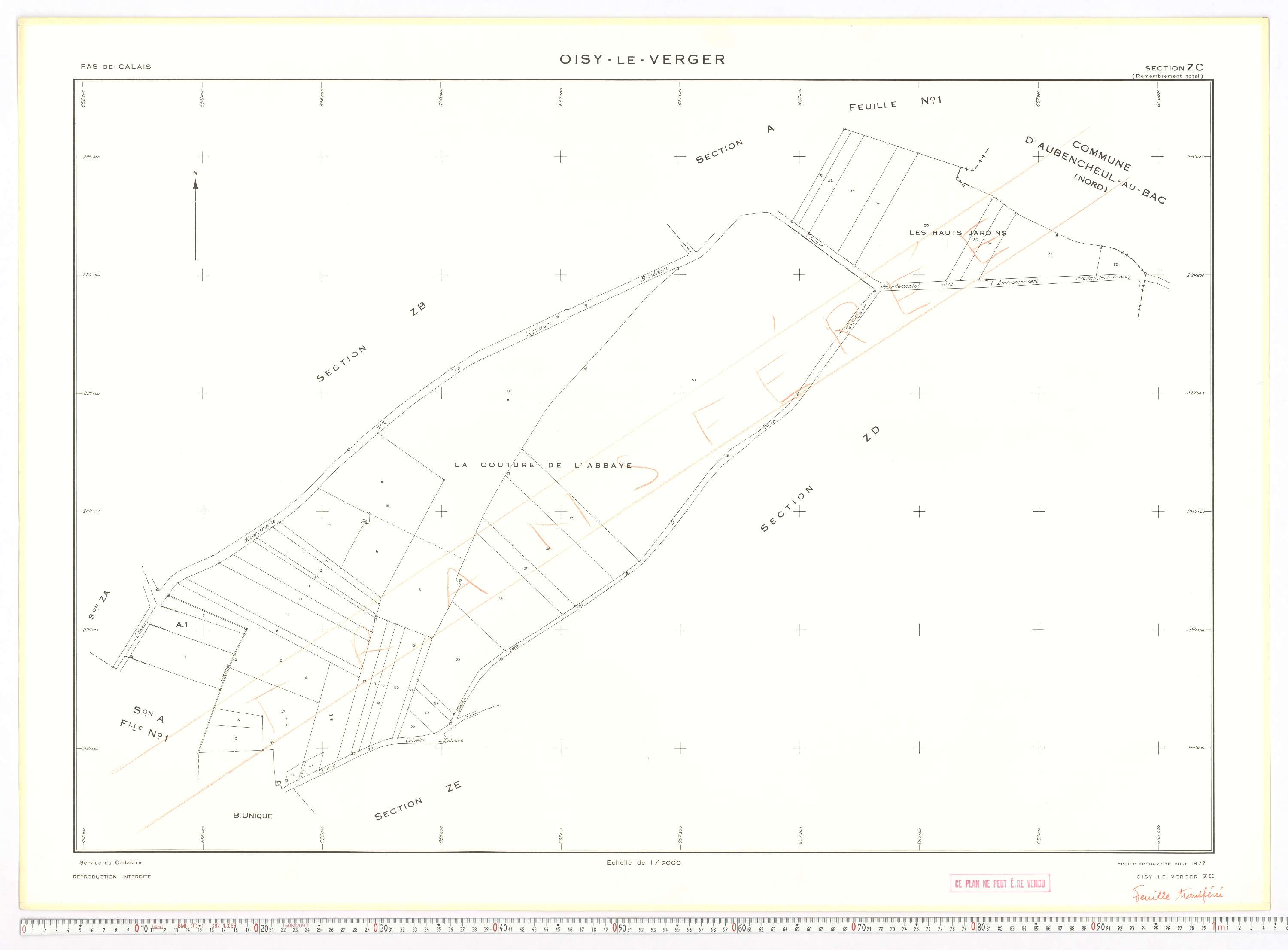 Oisy-le-Verger - Section ZC.