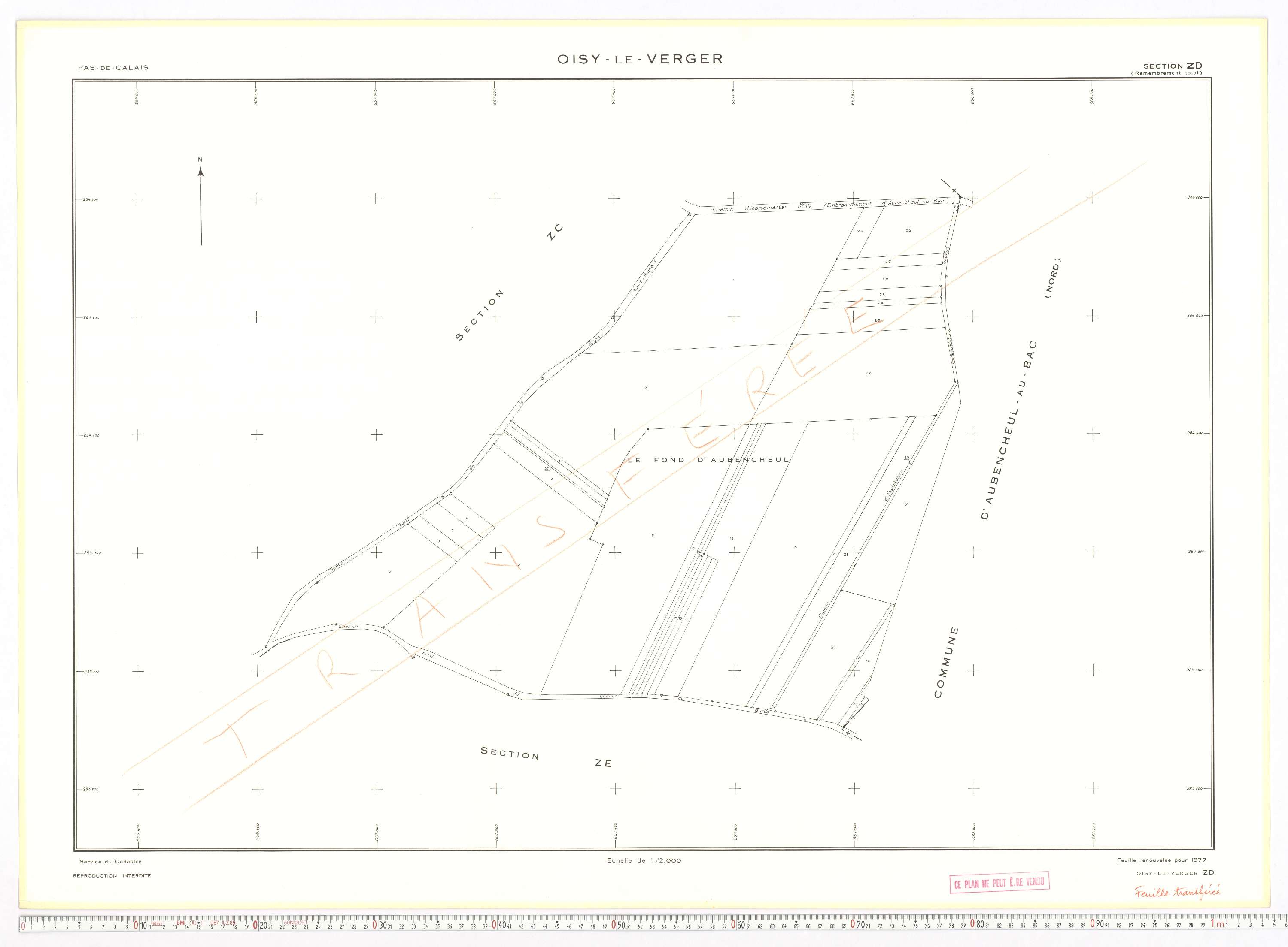 Oisy-le-Verger - Section ZD.