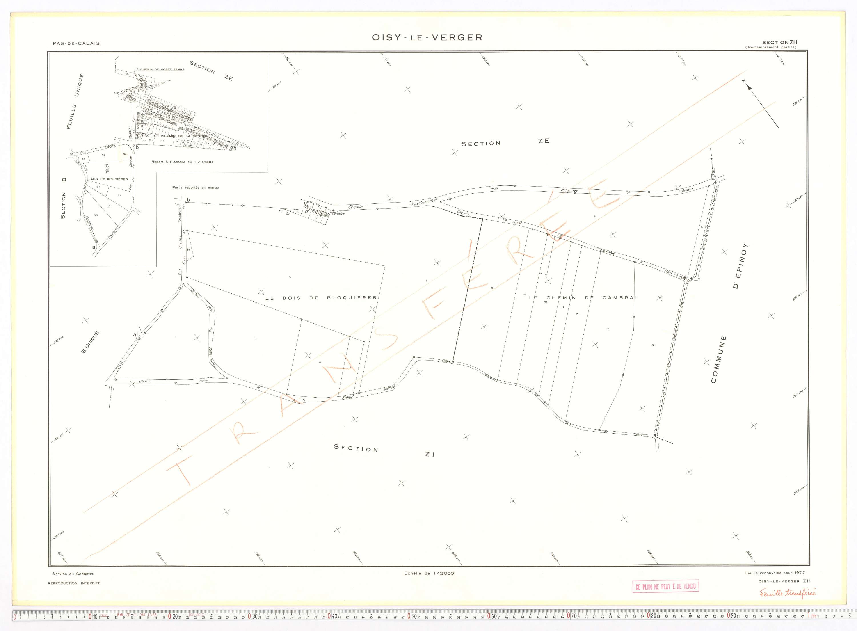 Oisy-le-Verger - Section ZH.