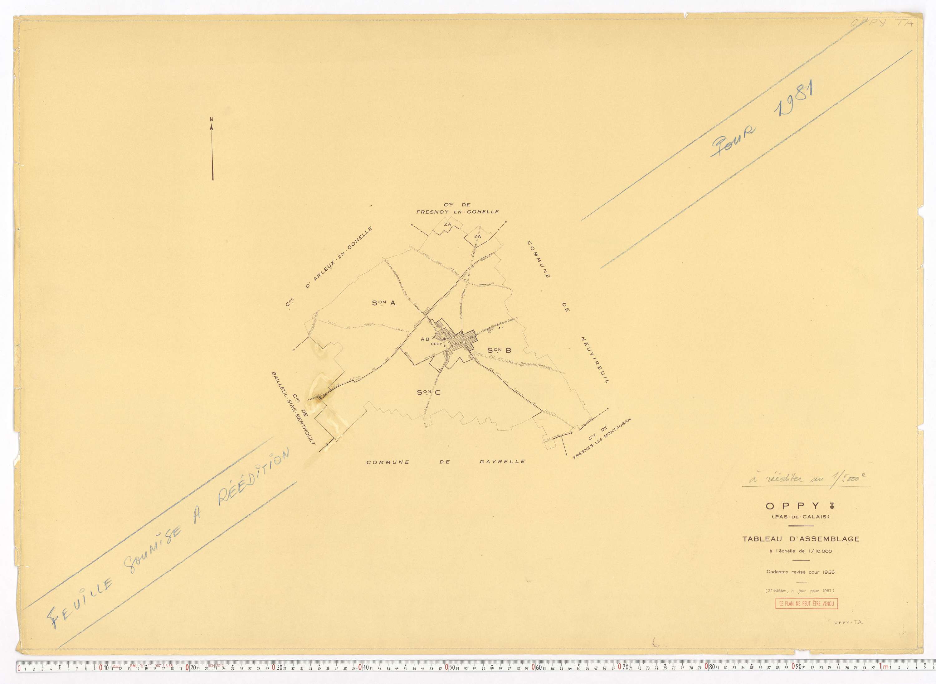 Oppy - Tableau d'assemblage.