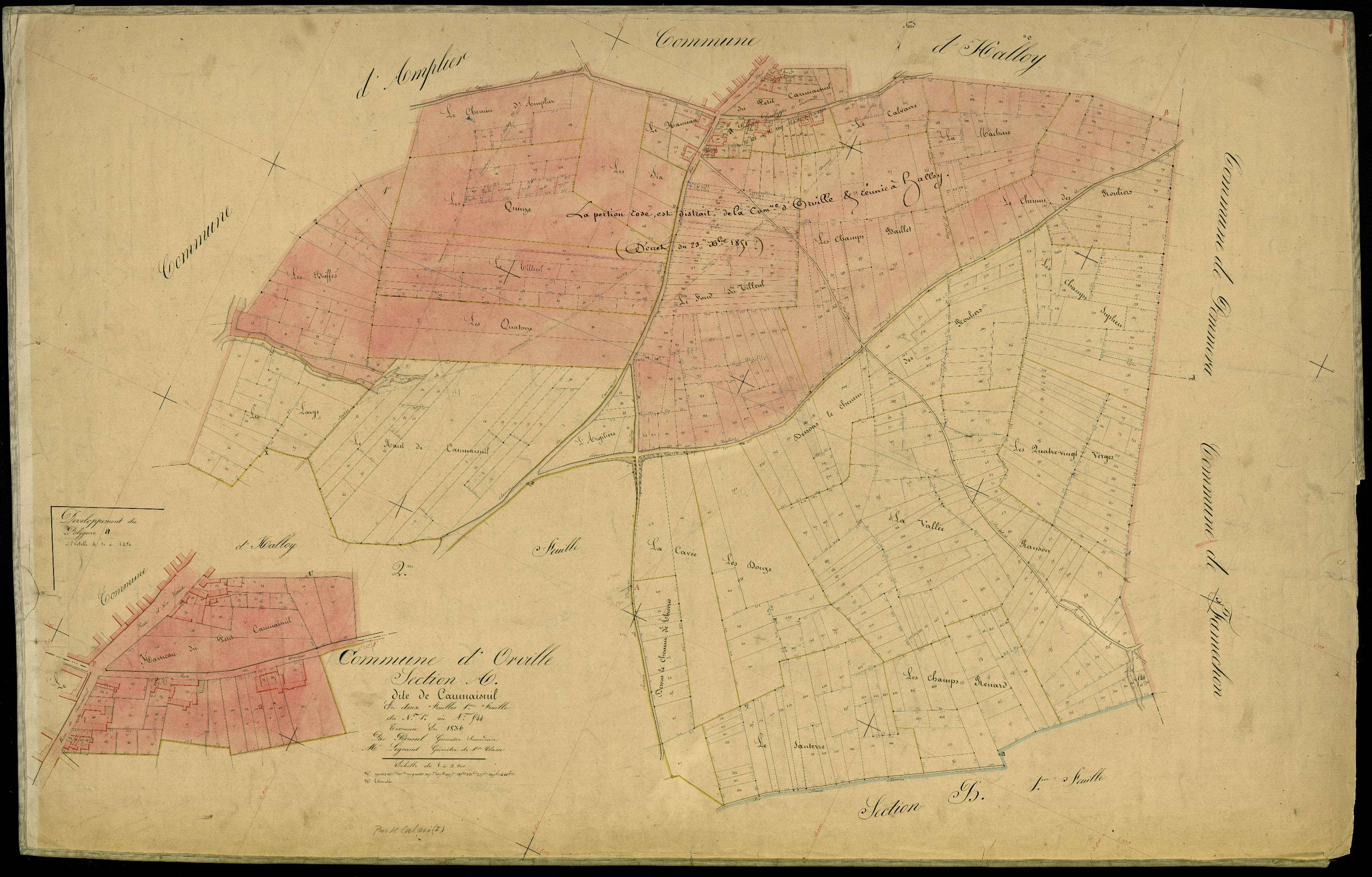 Orville - Section A, 1re feuille