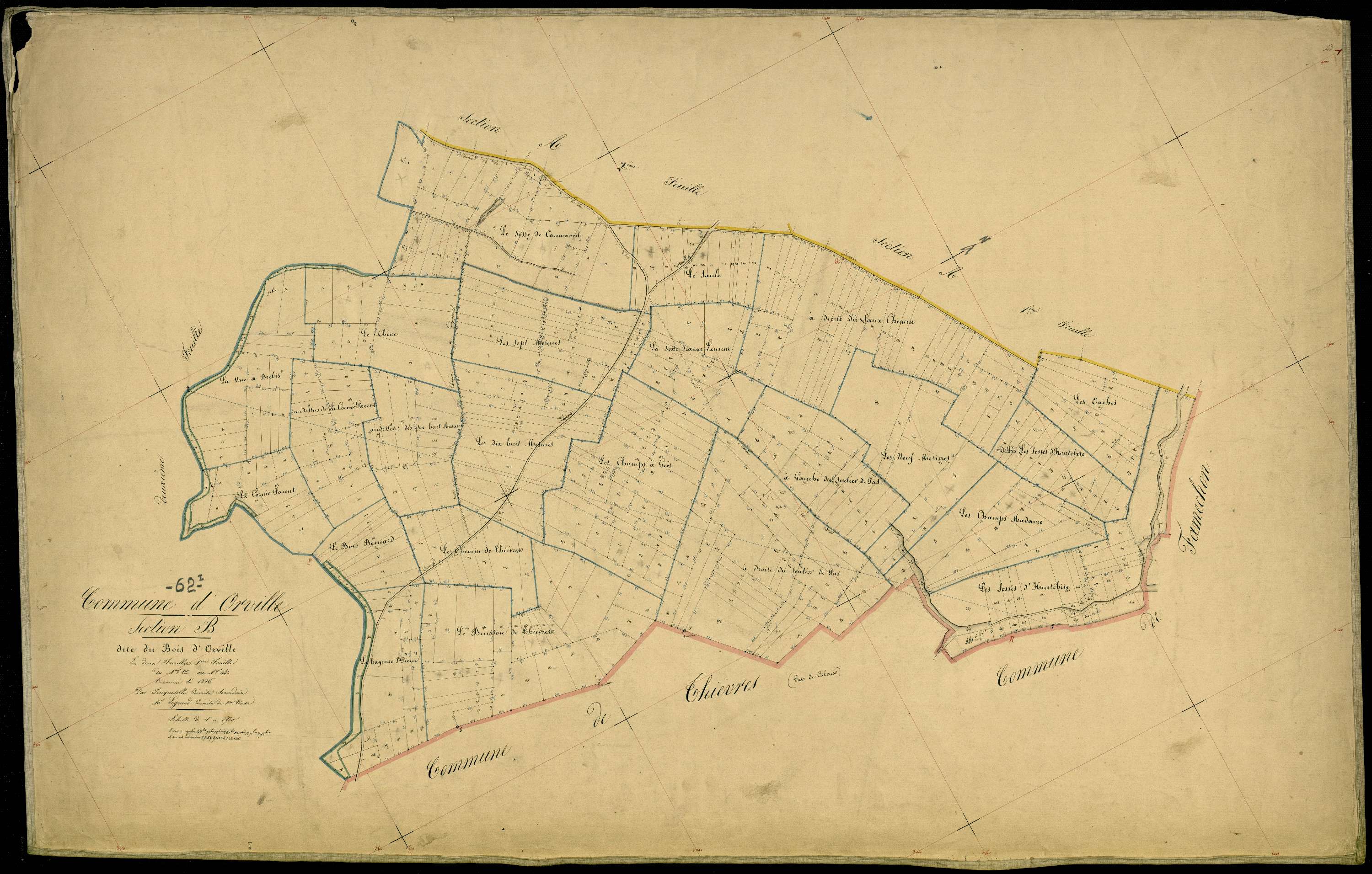 Orville - Section B, 1re feuille