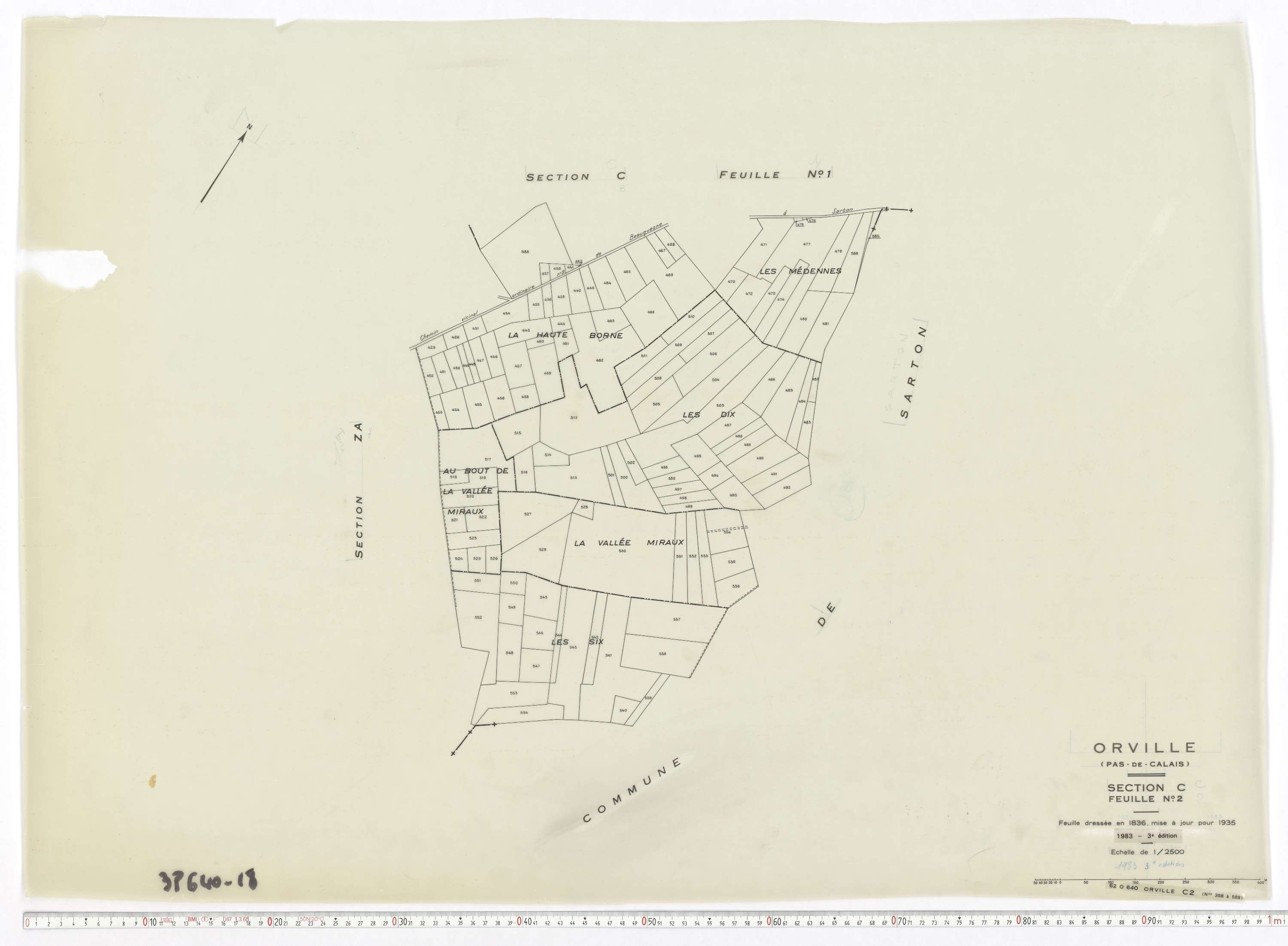 Orville - Section C, feuille 2.