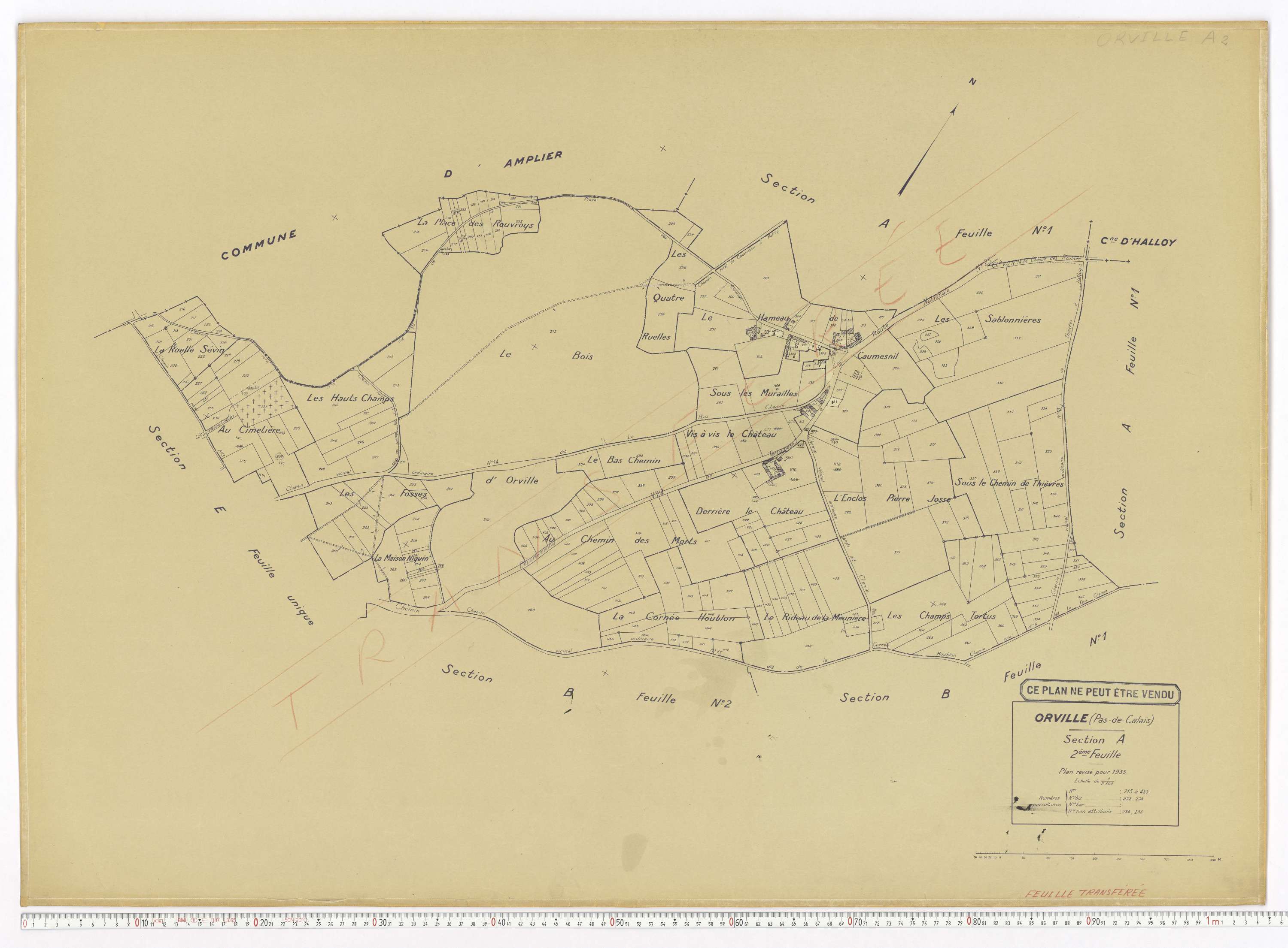 Orville - Section A, feuille 2.