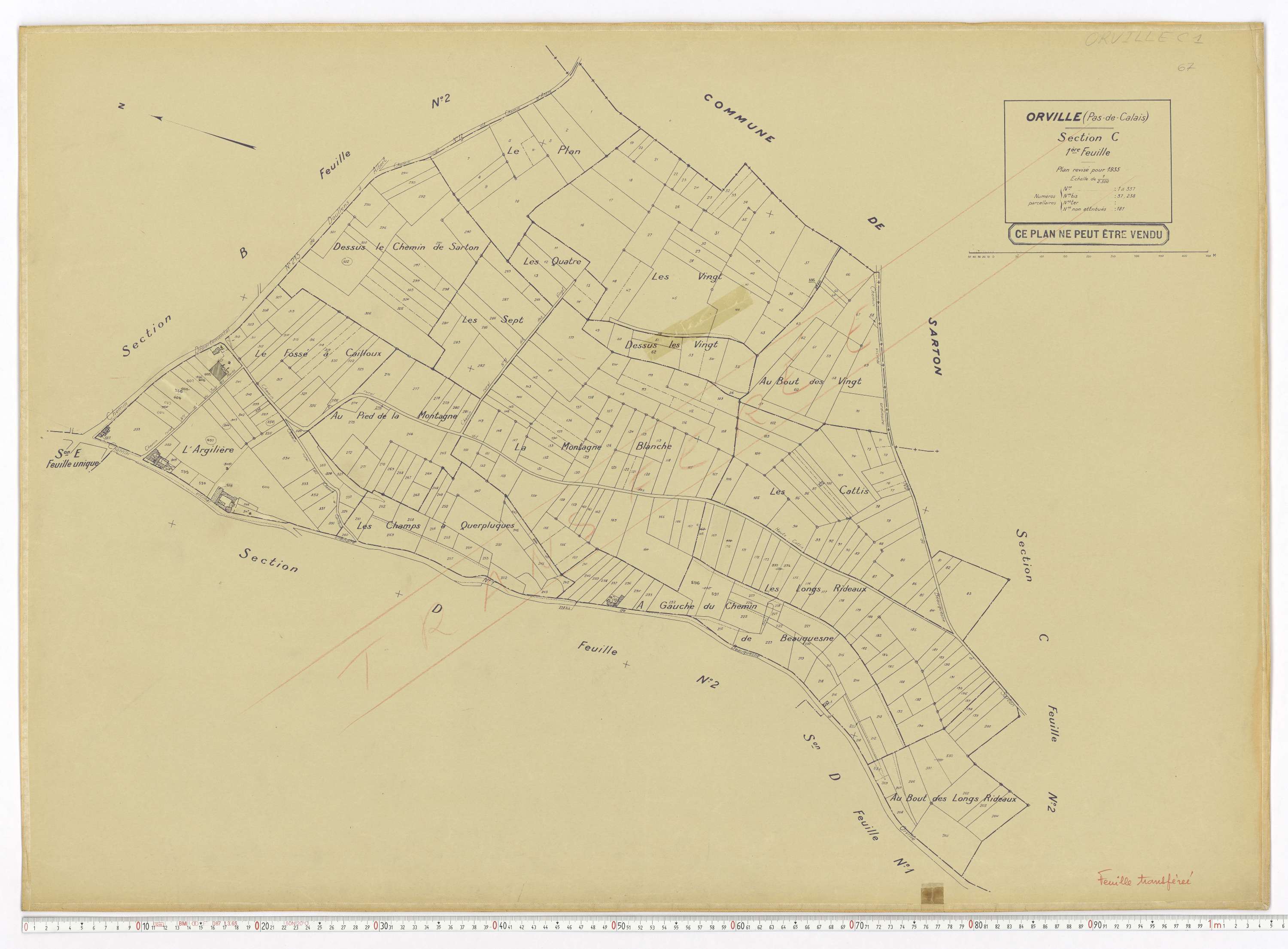 Orville - Section C, feuille 1.