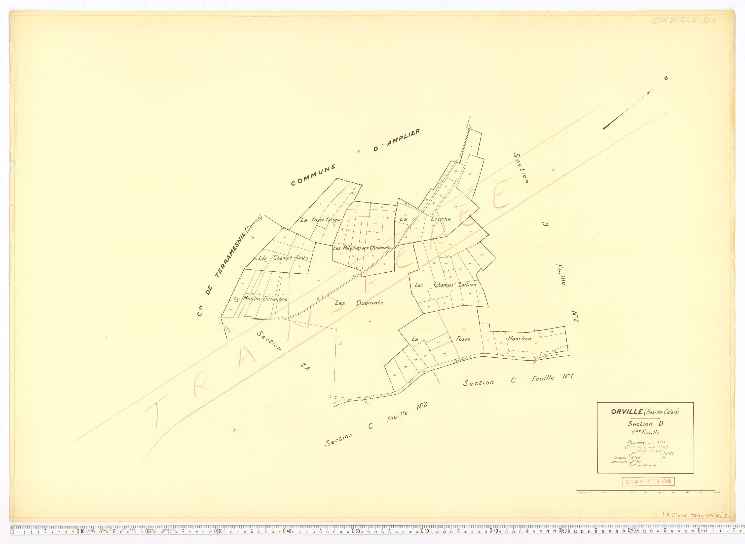 Orville - Section D, feuille 1.
