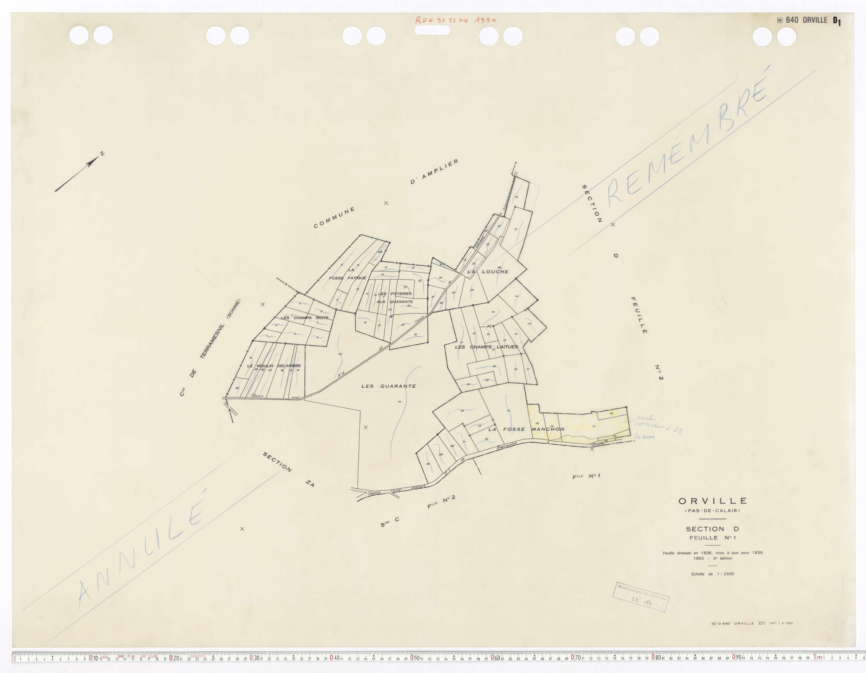 Orville - Section D, feuille 1.