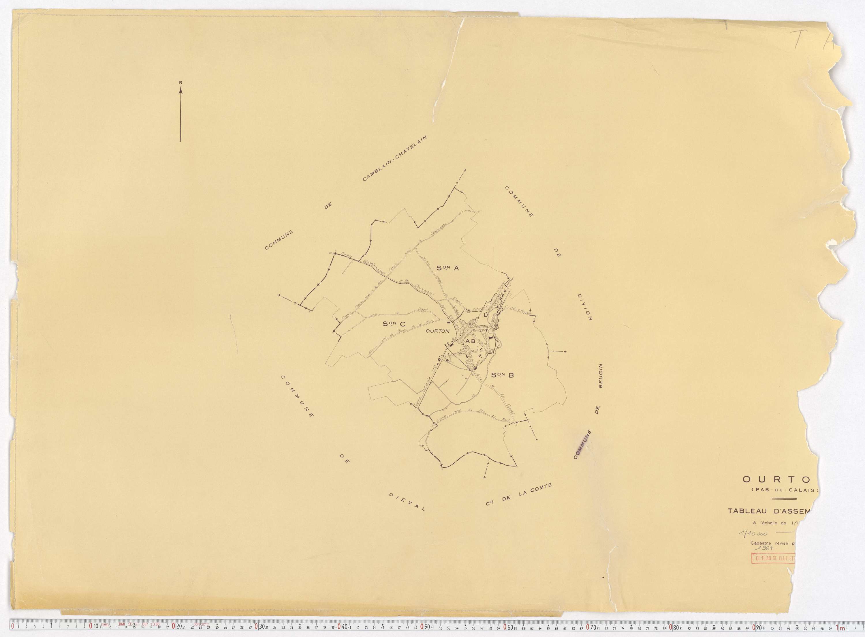 Ourton - Tableau d'assemblage.