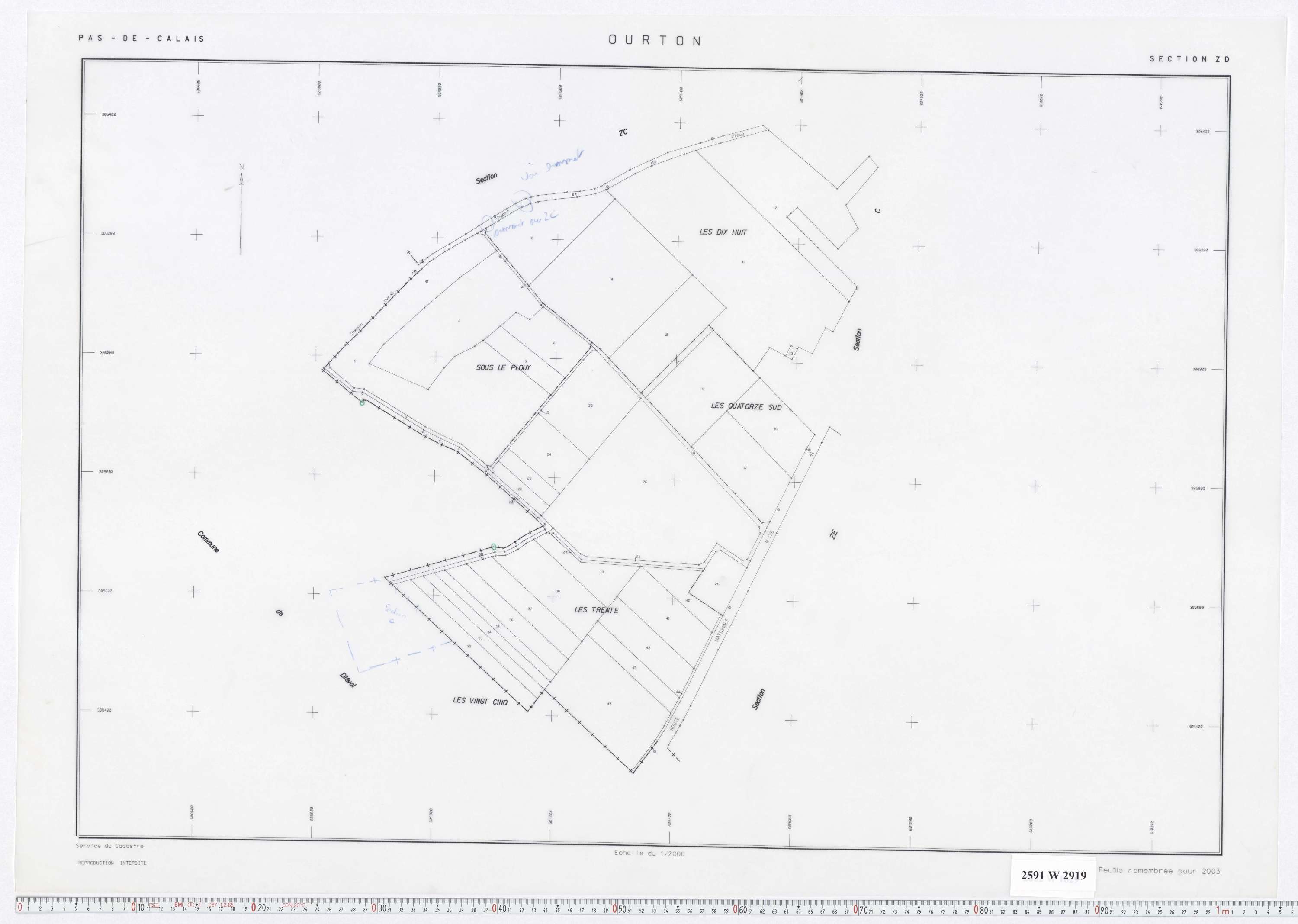 Ourton - Section ZD.