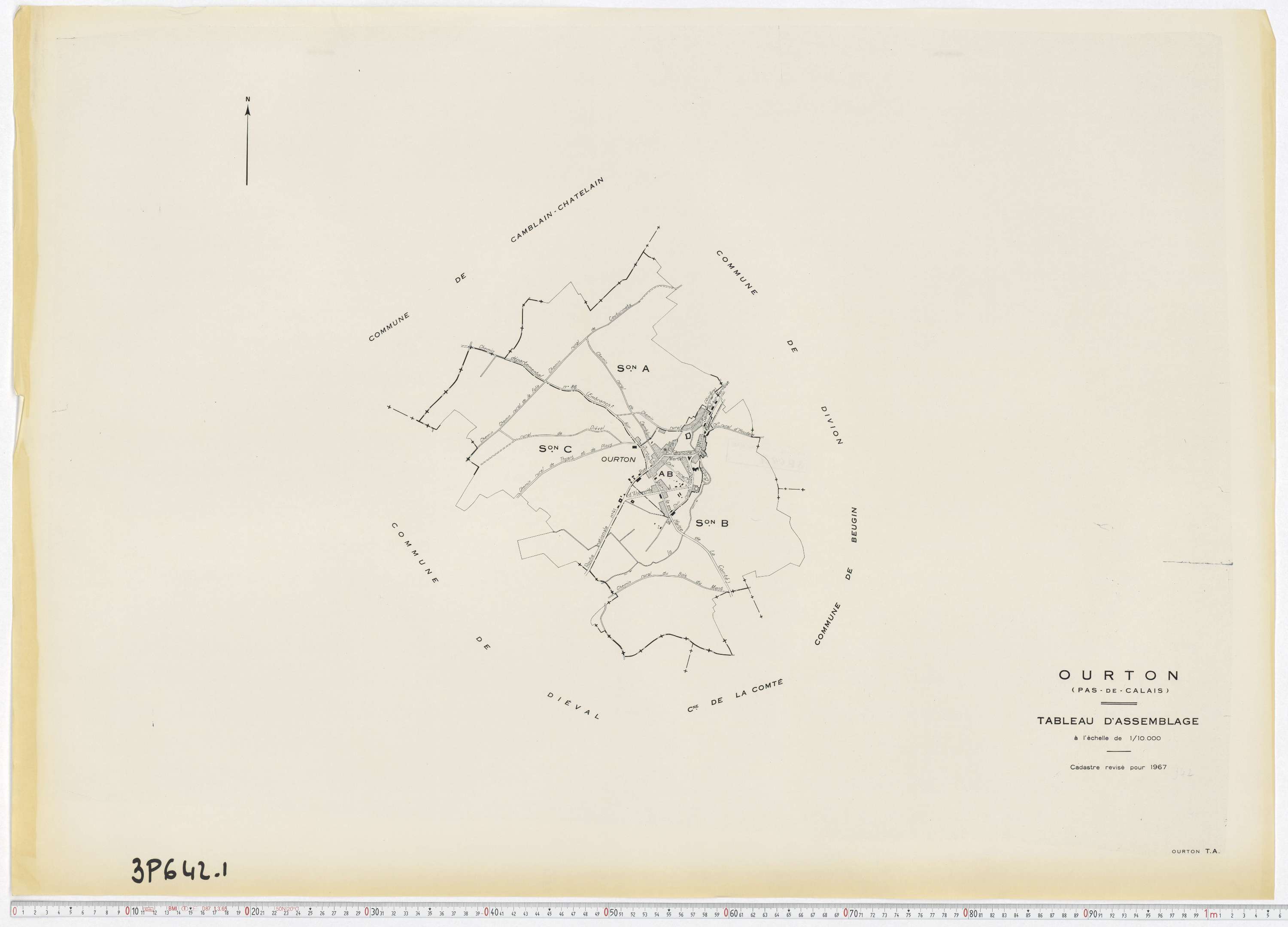 Ourton - Tableau d'assemblage.